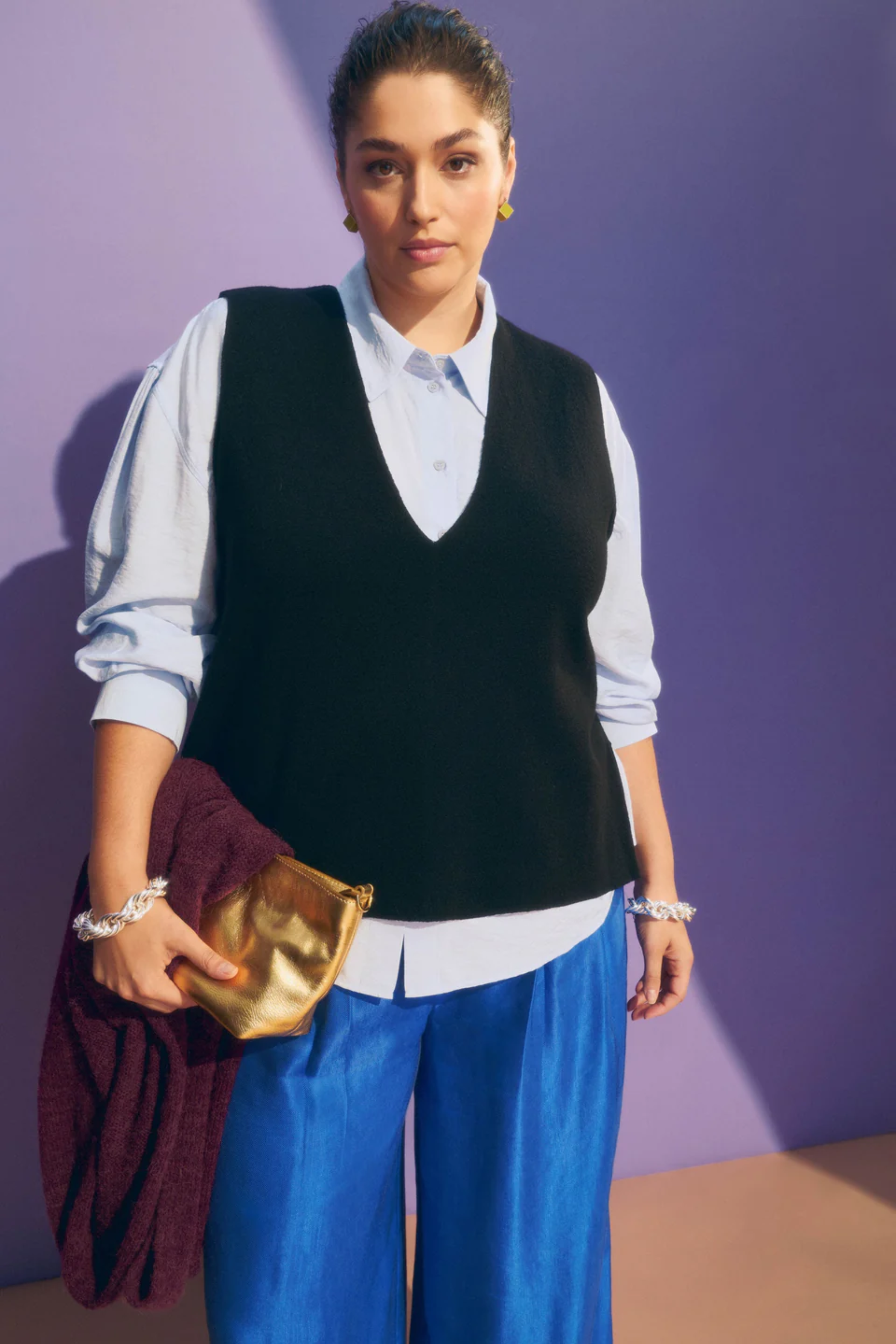 Elk Alin Knit Vest - Blacks