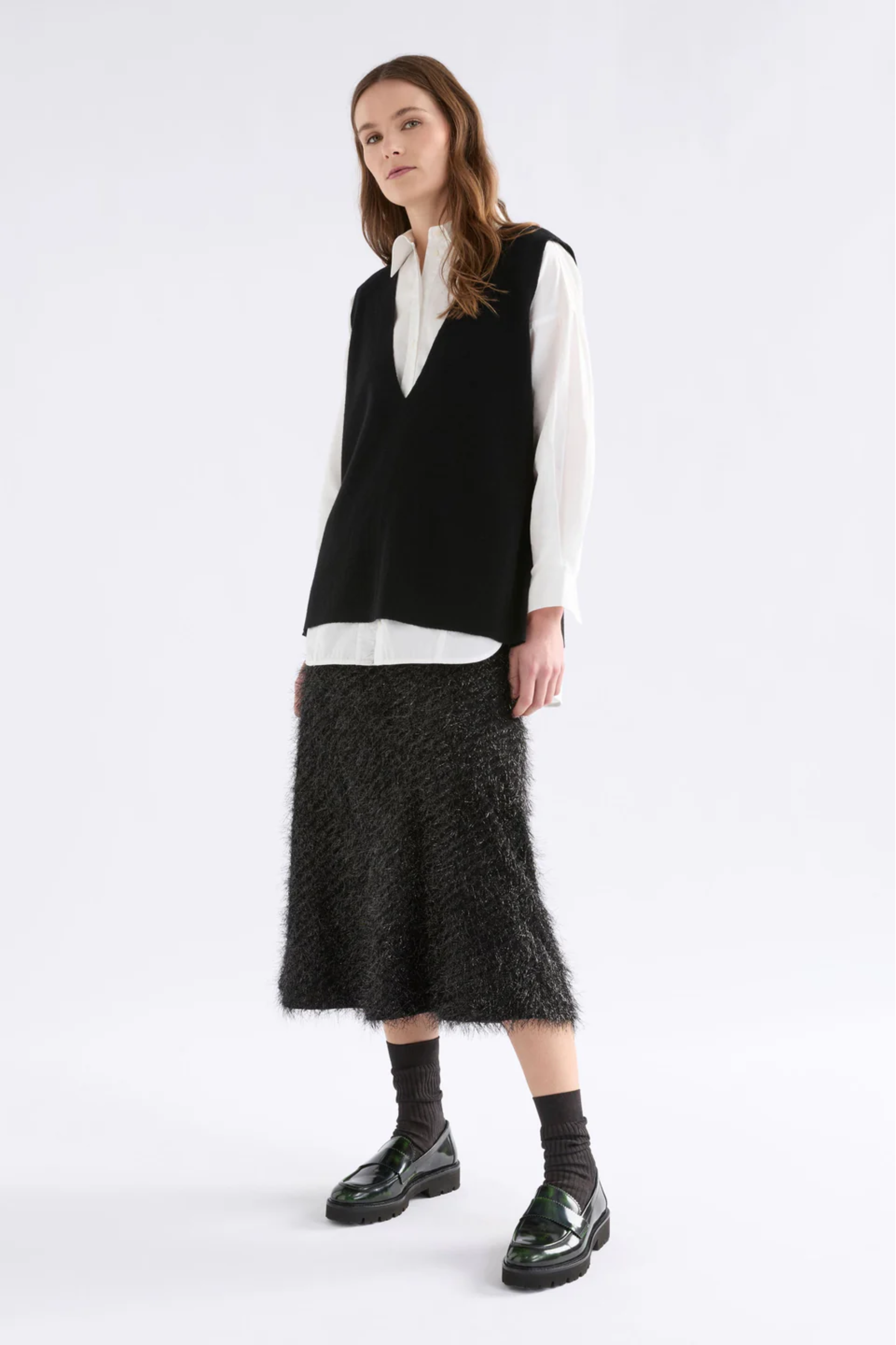 Elk Alin Knit Vest - Blacks