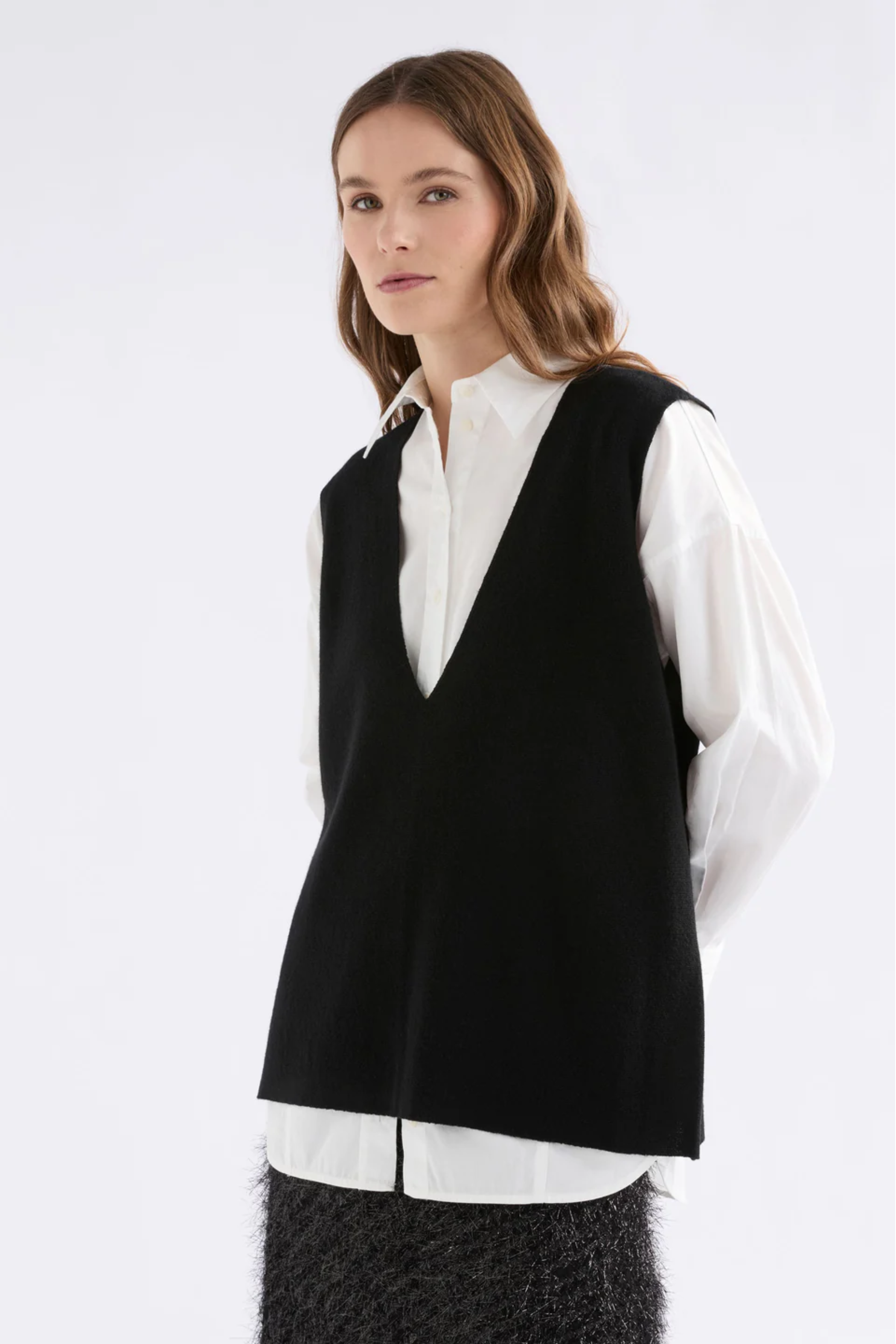 Elk Alin Knit Vest - Blacks