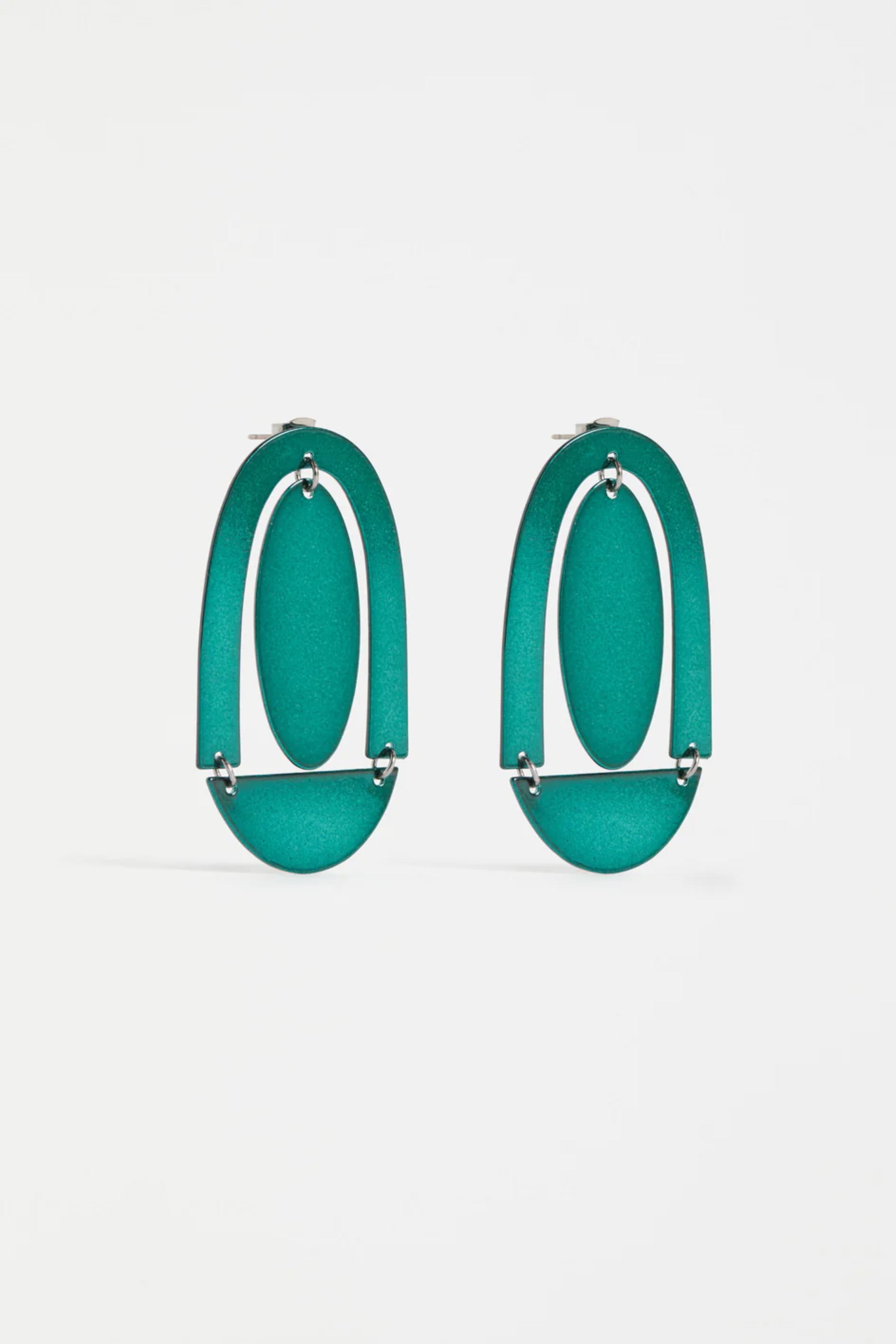 Elk Dadem Drop Earring - Forest Green