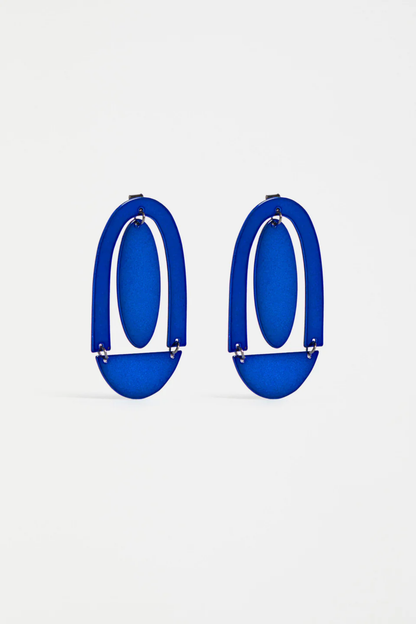 Elk Dadem Drop Earring - Navy