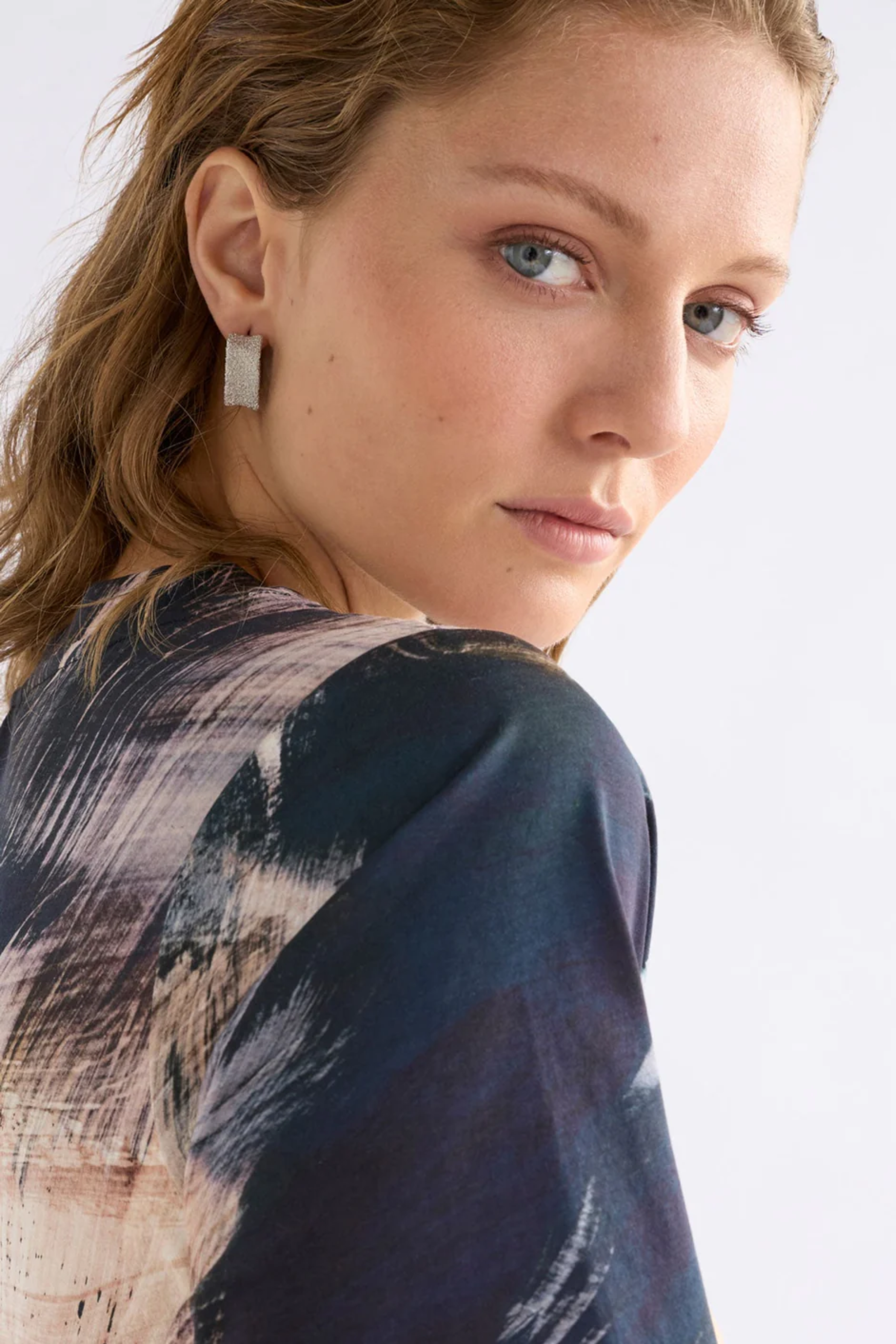 Elk Detta Hoop Earring - Silver