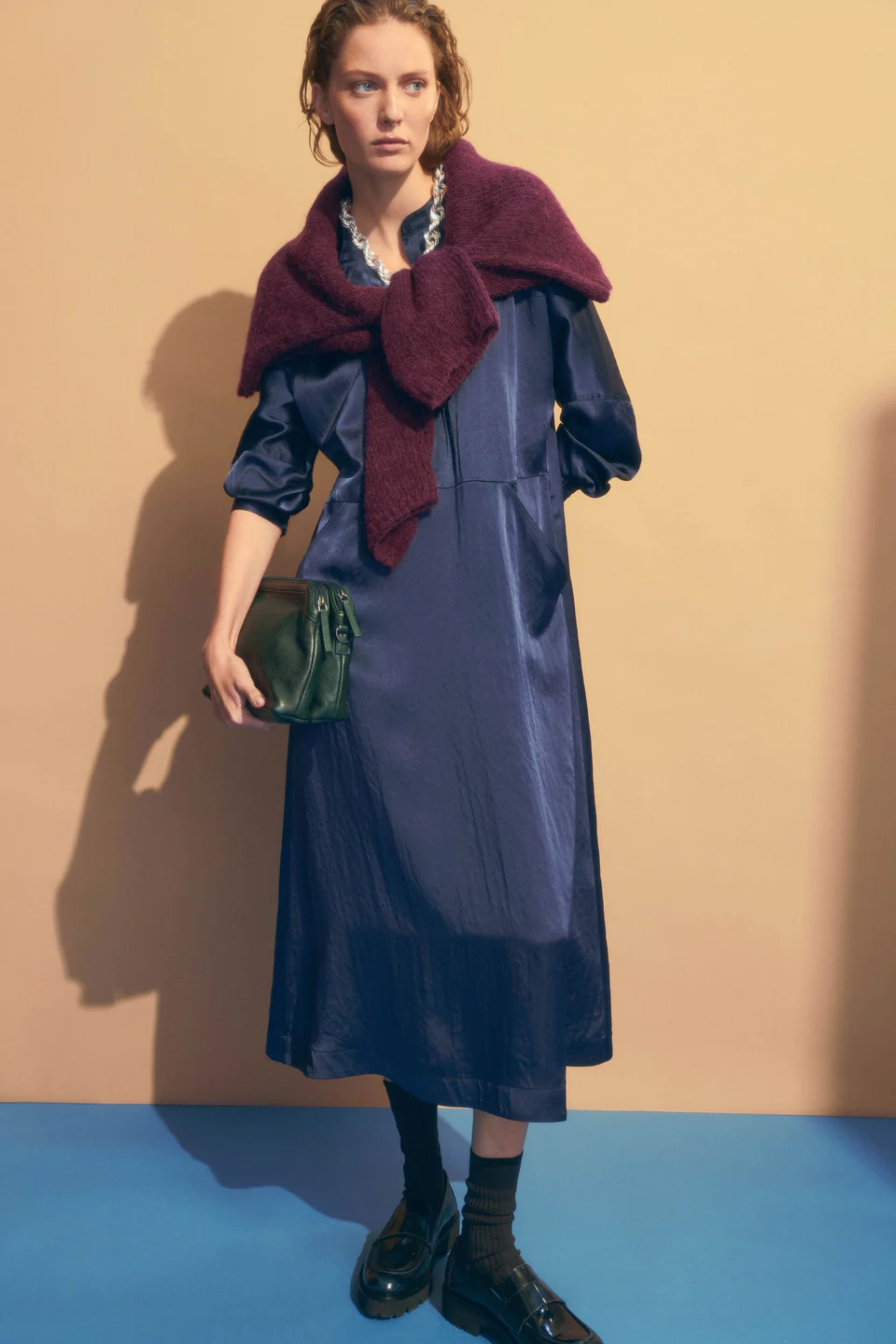 Elk Dree Dress - Steel Blue
