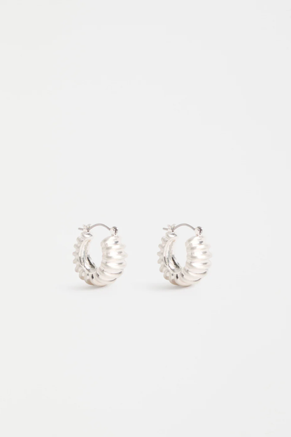 Elk Ellin Hoop Earring - Silver