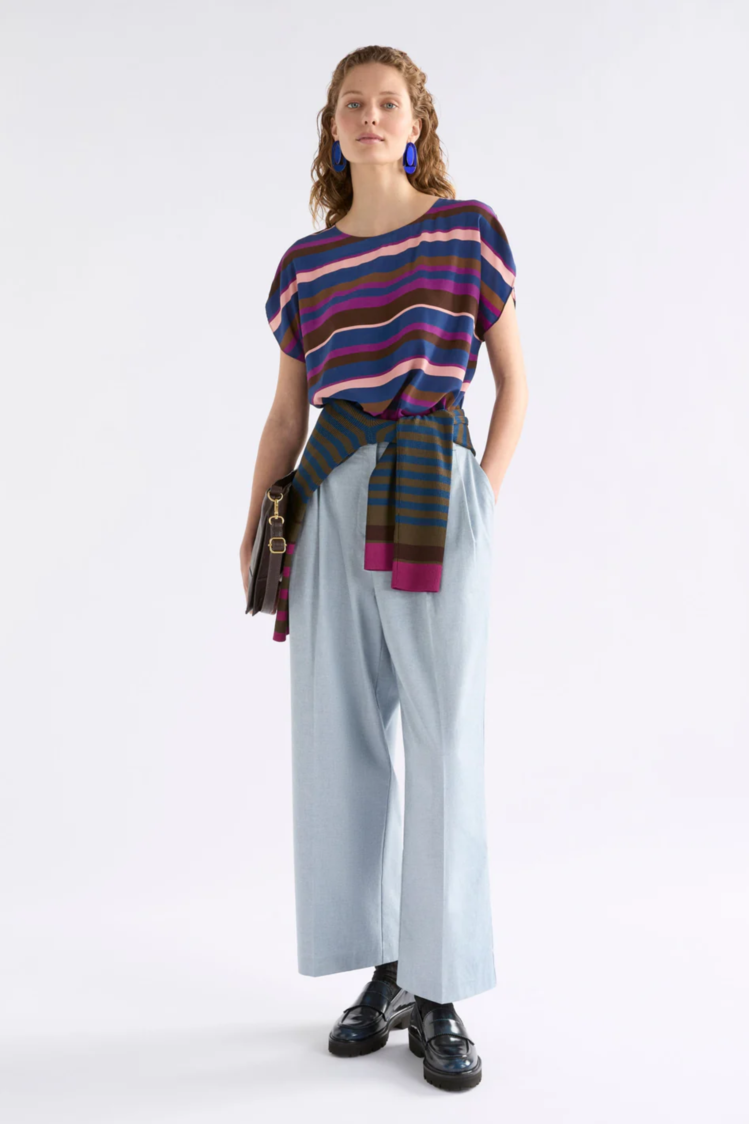 Elk Kash Top - Riga Stripe