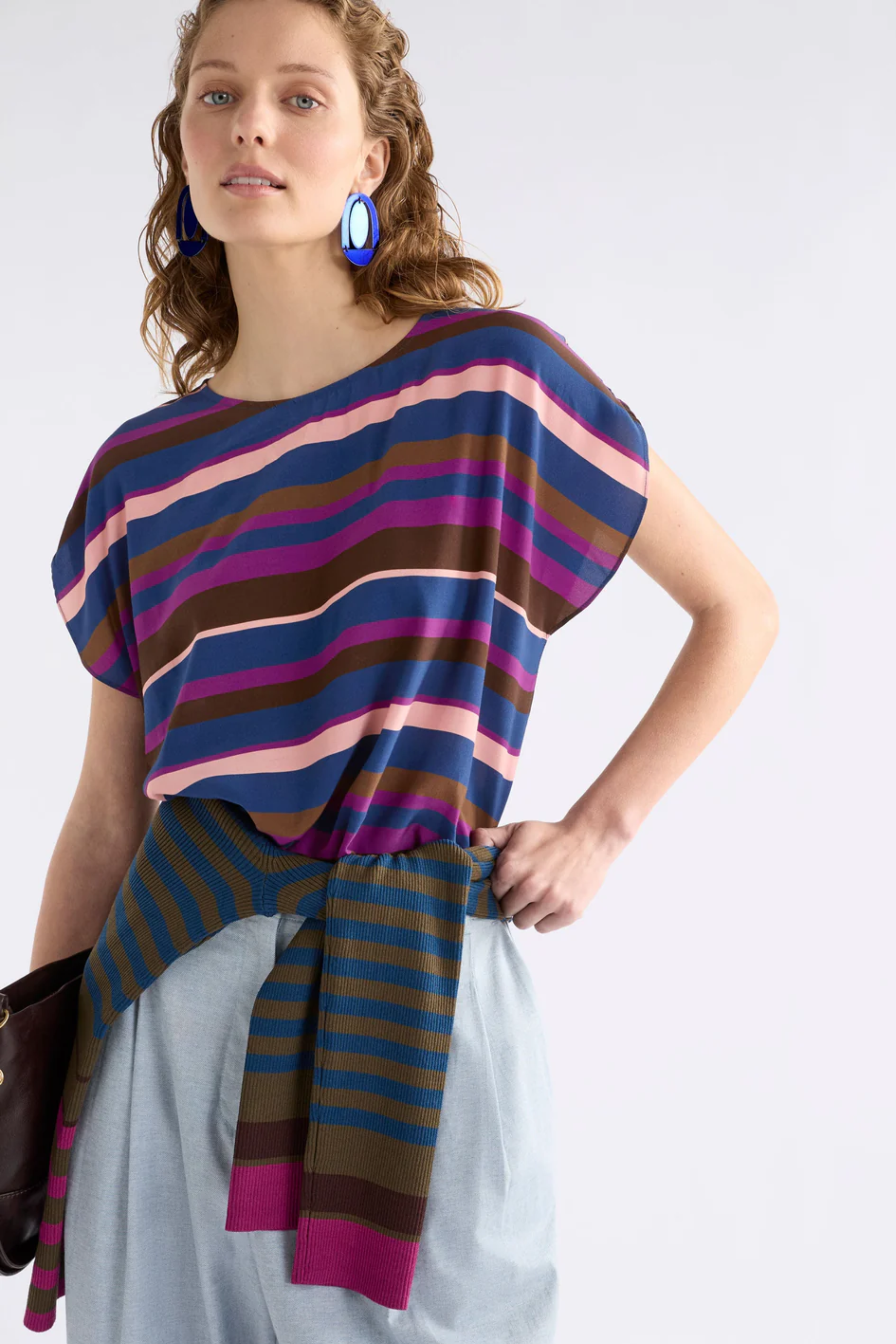 Elk Kash Top - Riga Stripe