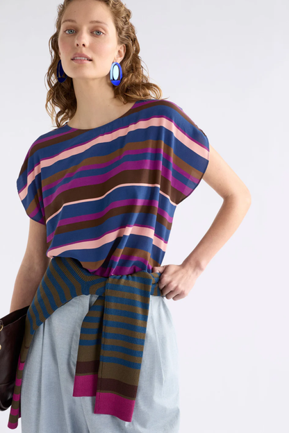 Elk Kash Top - Riga Stripe