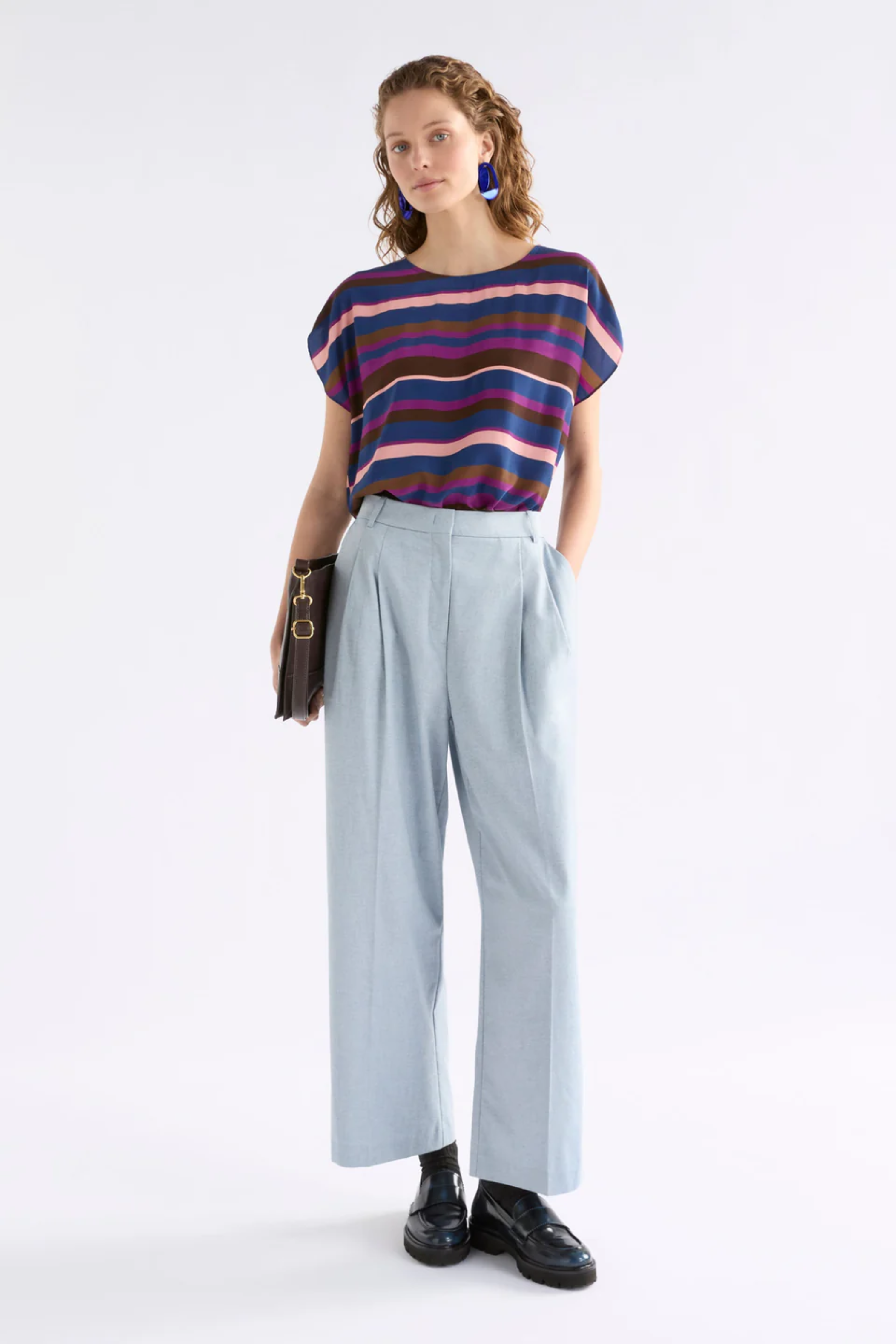 Elk Kash Top - Riga Stripe