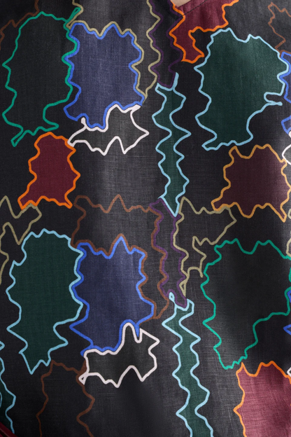 Elk Tilko Shirt Dress - Suma Line Print