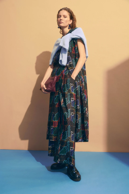 Elk Tilko Shirt Dress - Suma Line Print