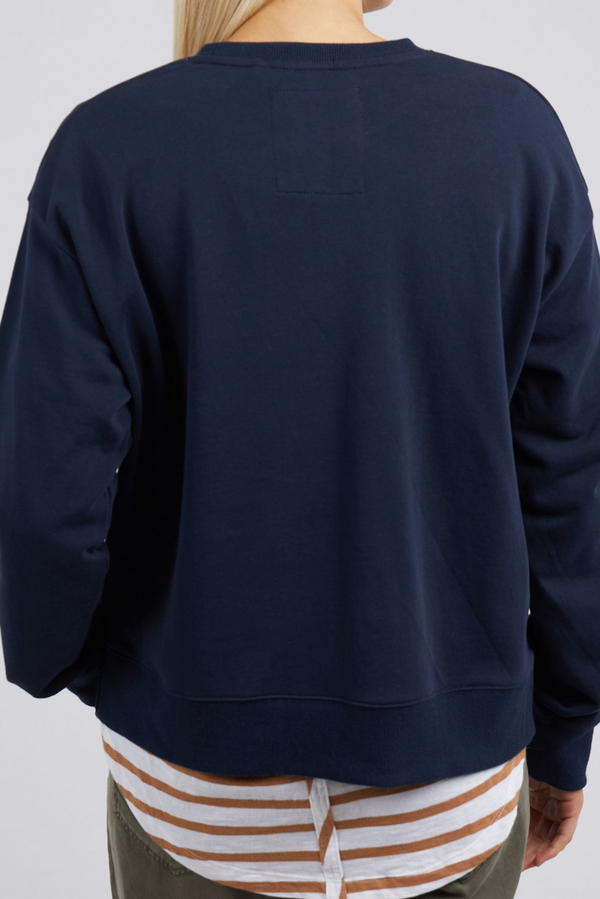 Elm Applique Sweat - Navy