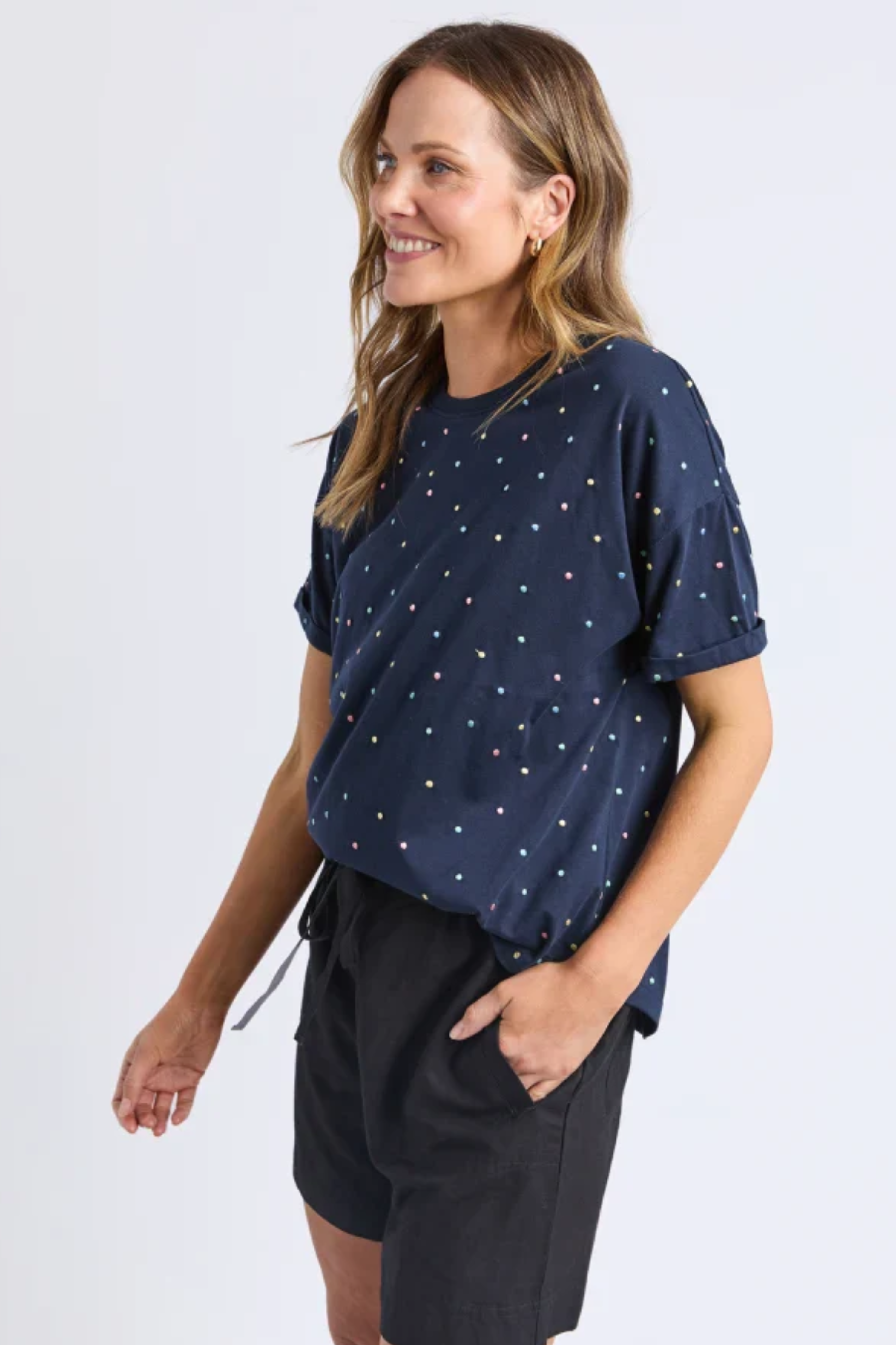 Elm Festive Spot Tee - Navy