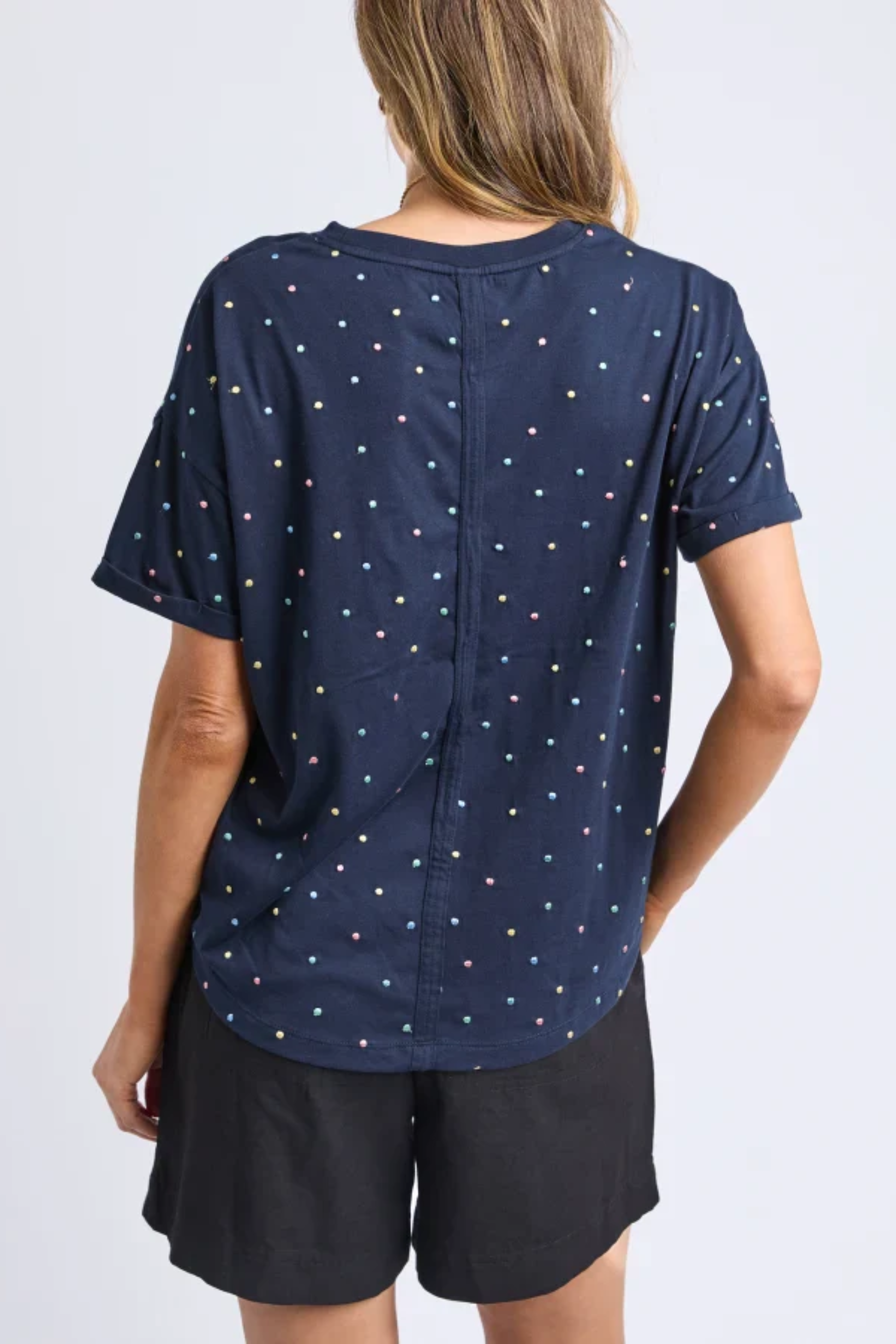 Elm Festive Spot Tee - Navy