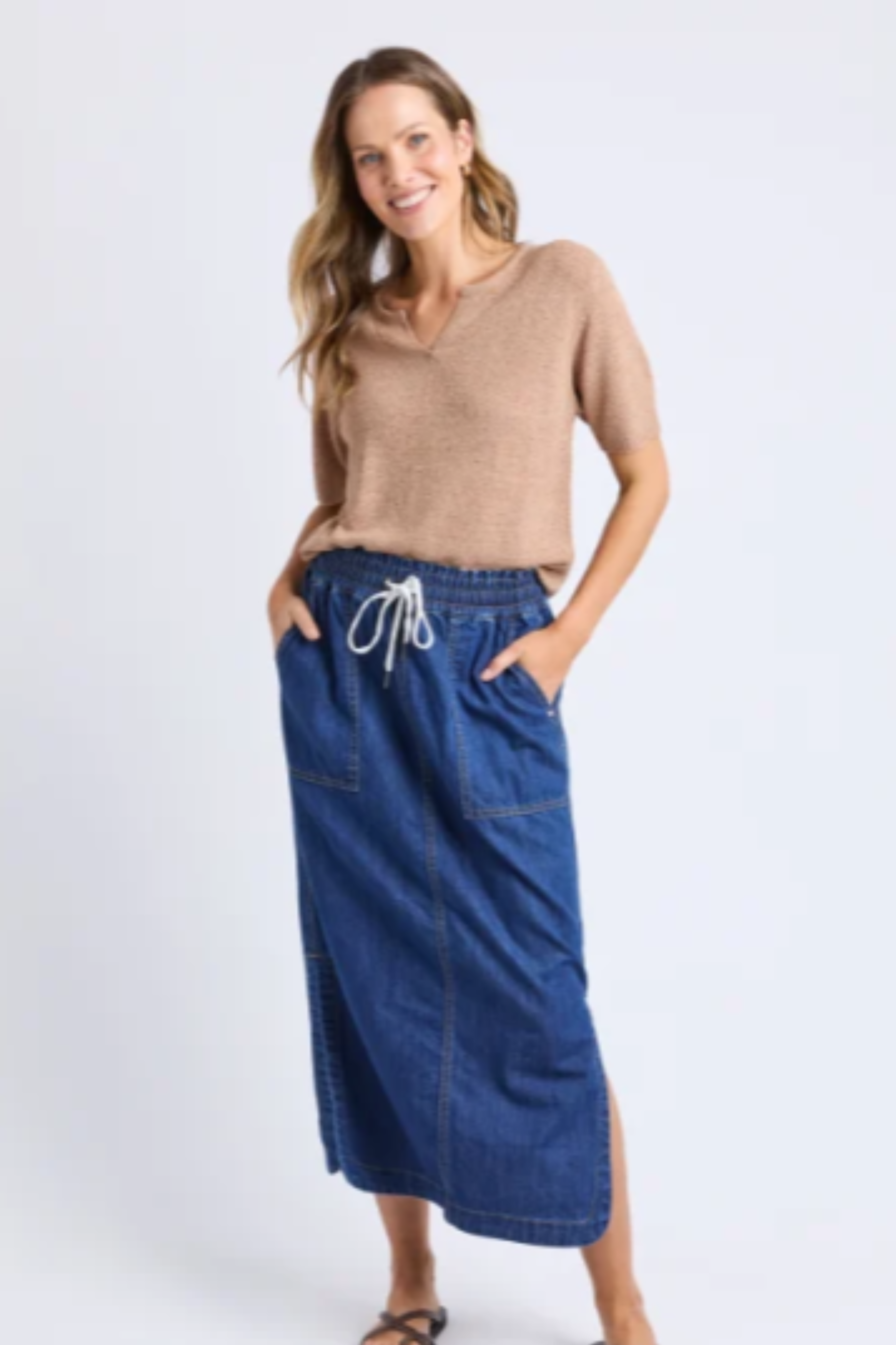 Elm Knit Tee - Natural