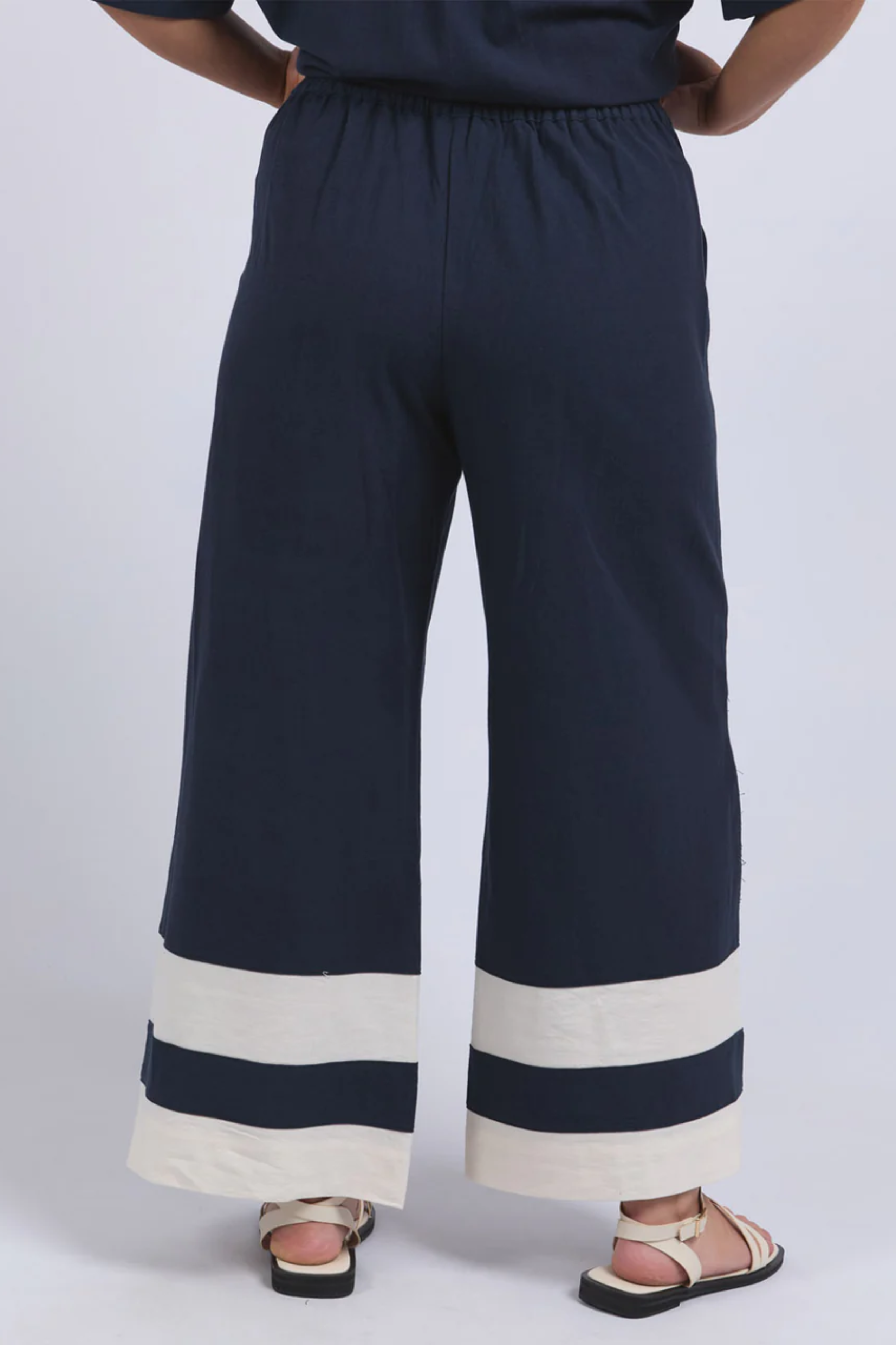 Elm Scarlet Pant - Navy Stripe