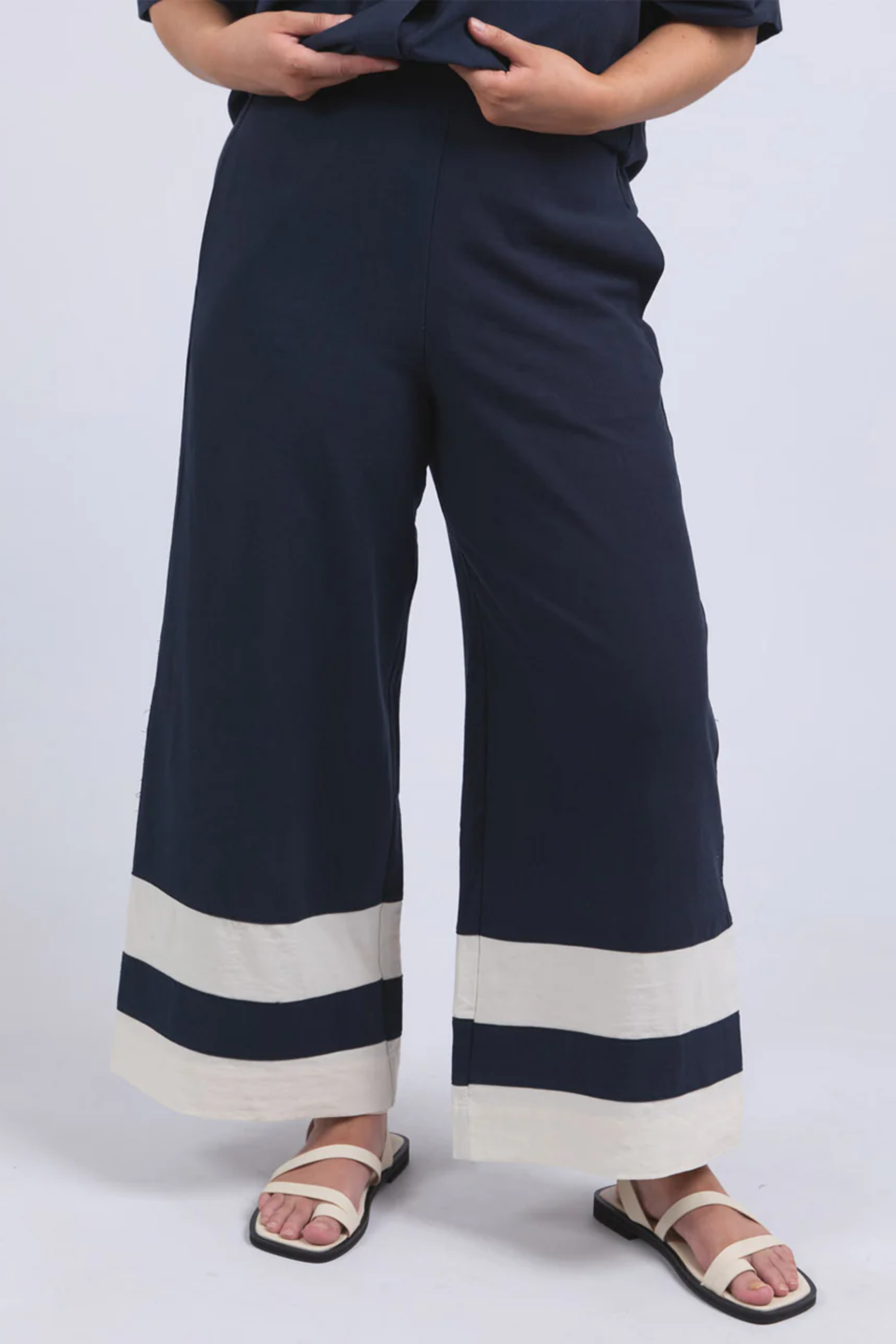 Elm Scarlet Pant - Navy Stripe