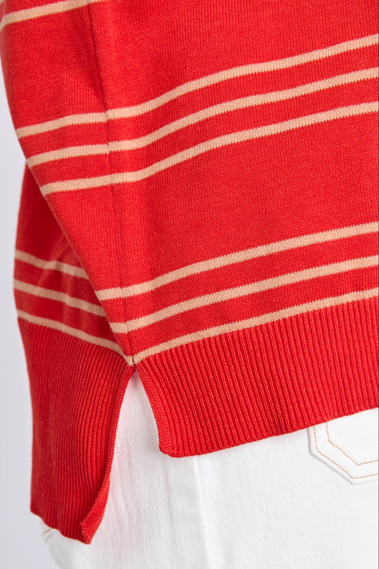 Elm Sofie Knit Tee - Tangello