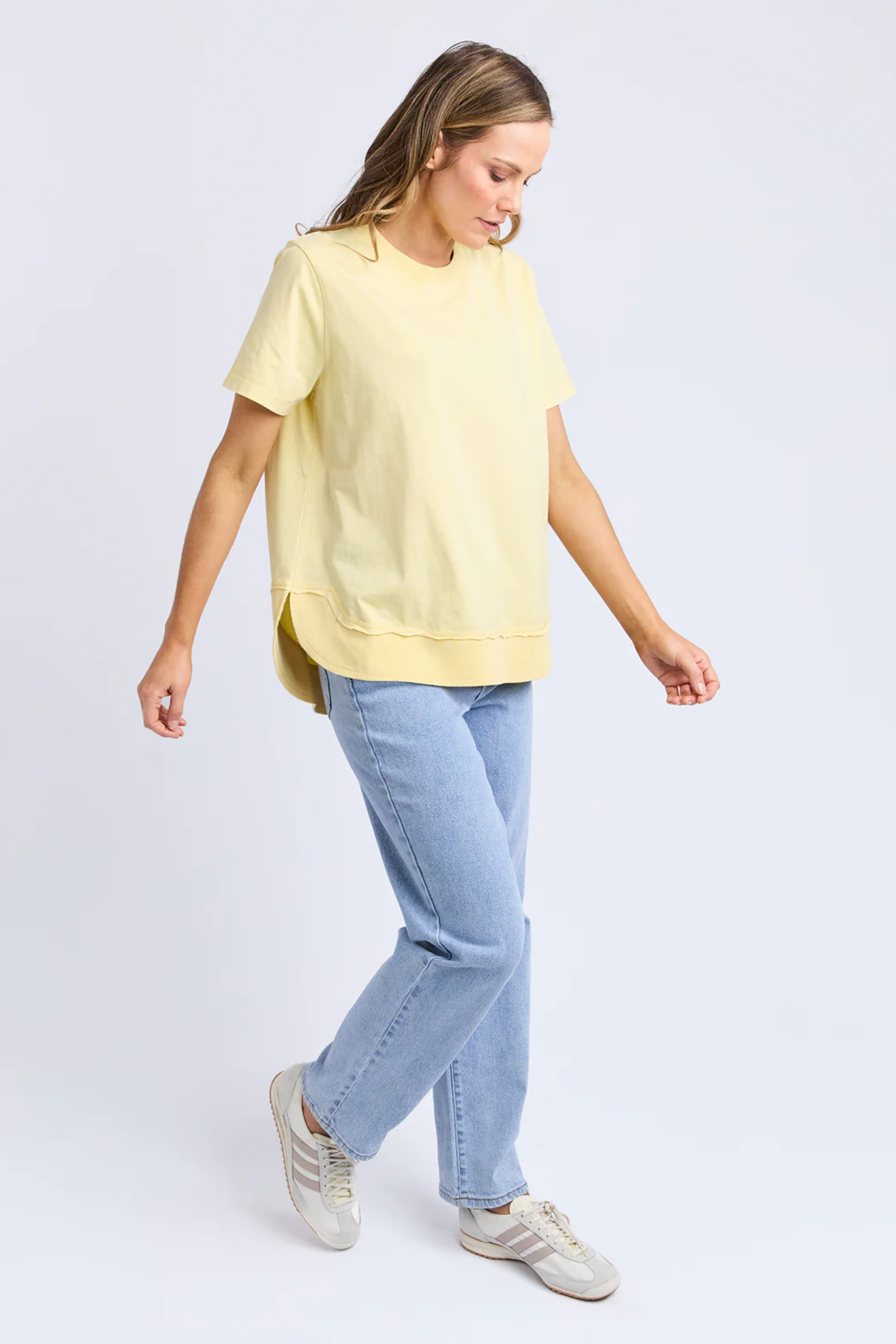 Farrah S/S Tee _ Lemon