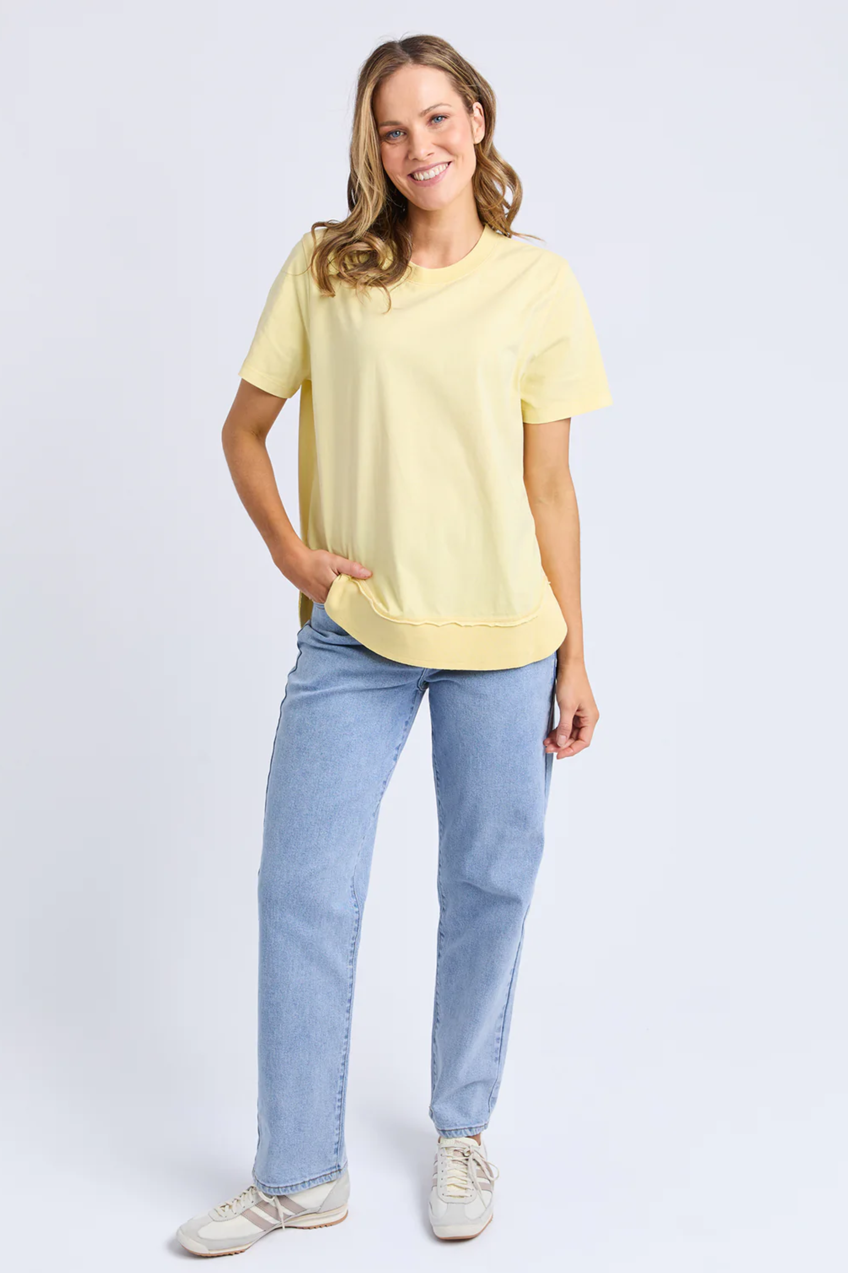 Farrah S/S Tee _ Lemon