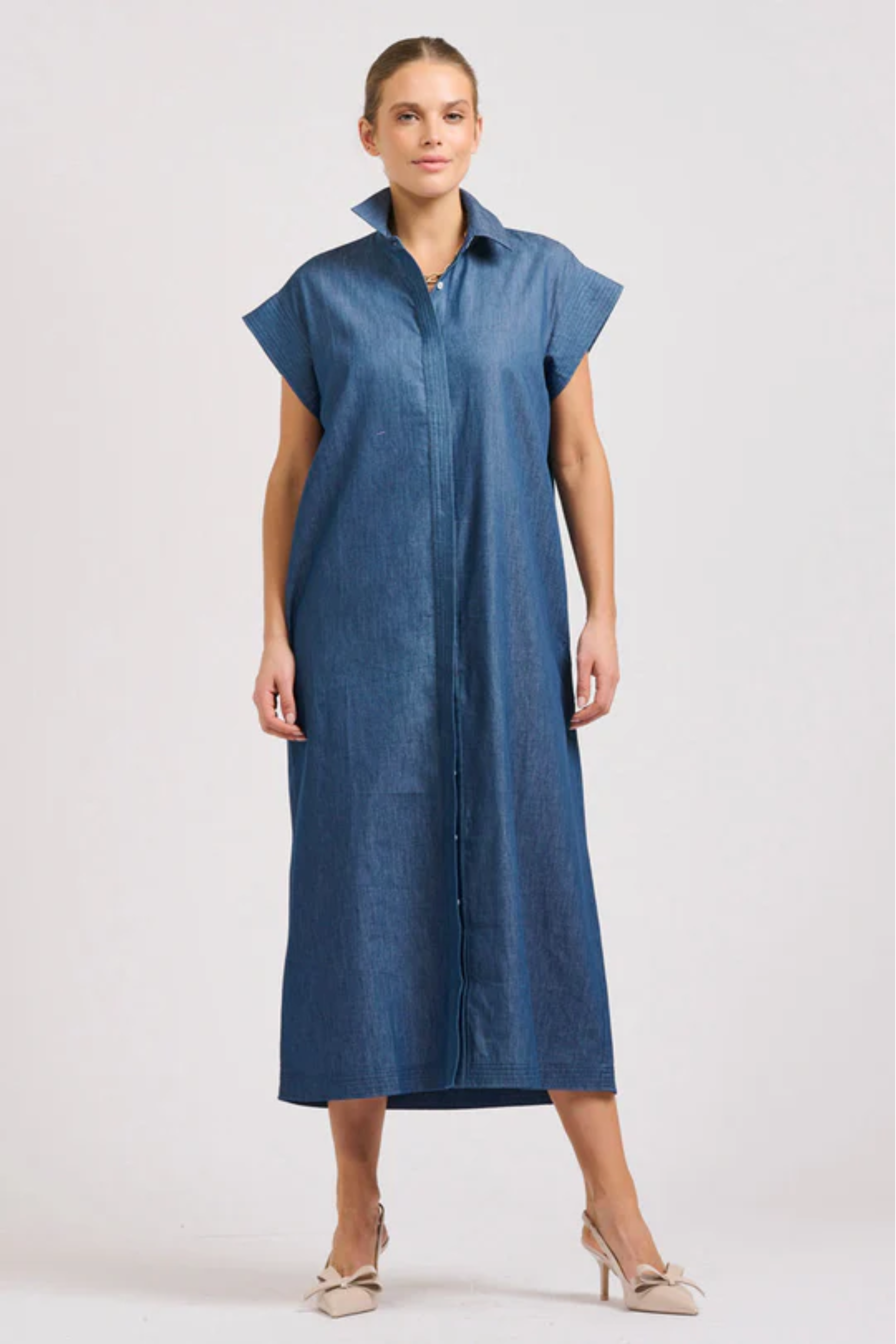 Fifi Shirt Dress - Chambray