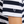 Fortune Stripe Vee Tee - White