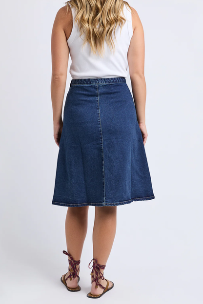 Foxwood Copenhagen Skirt - Mid Blue