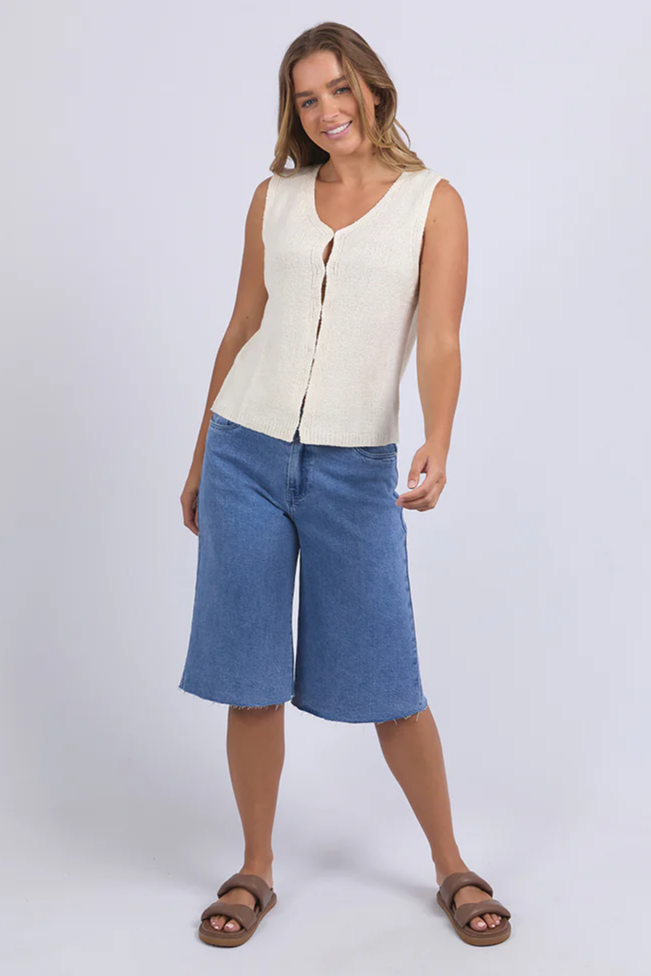 Foxwood Golden Vest - Vint White