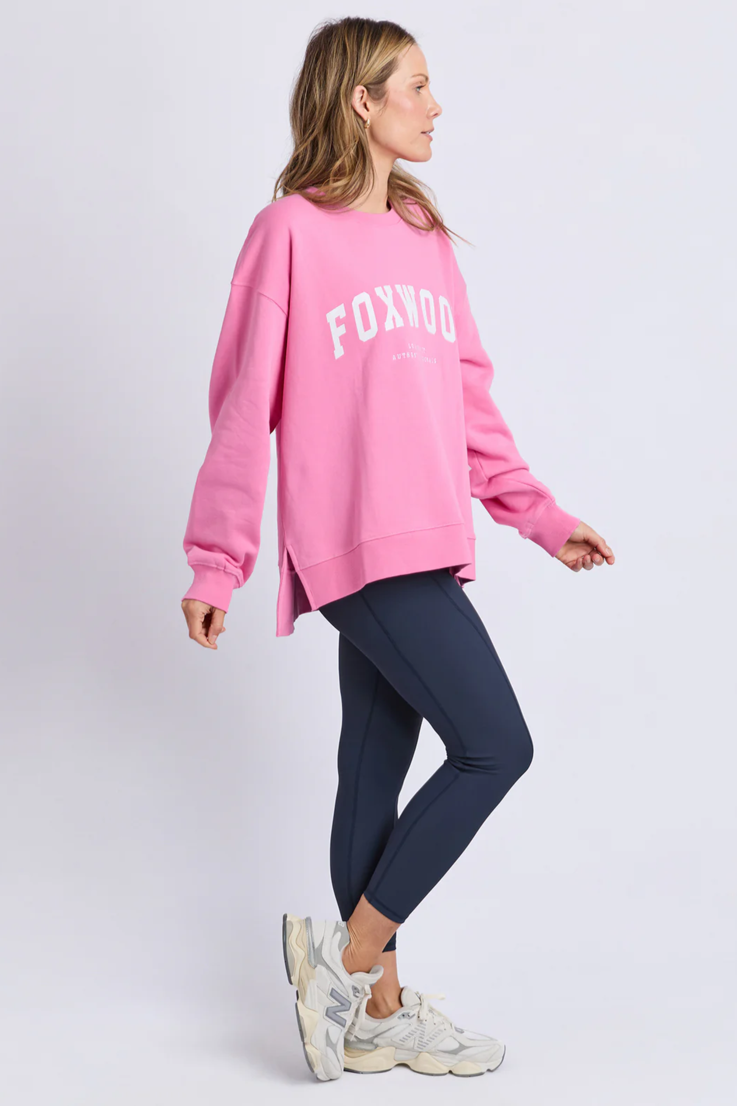 Foxwood Interval Crew - Pink/White