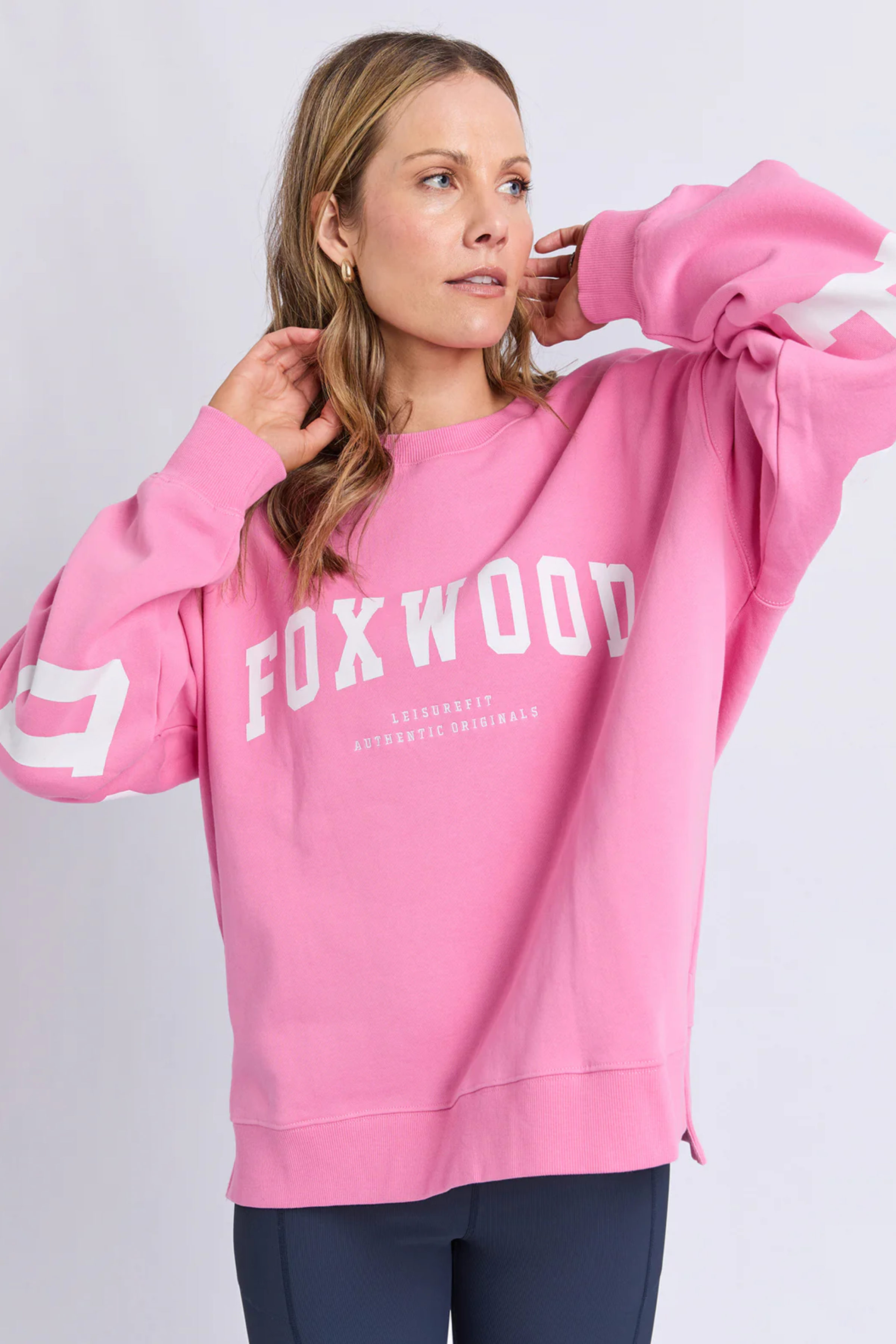 Foxwood Interval Crew - Pink/White
