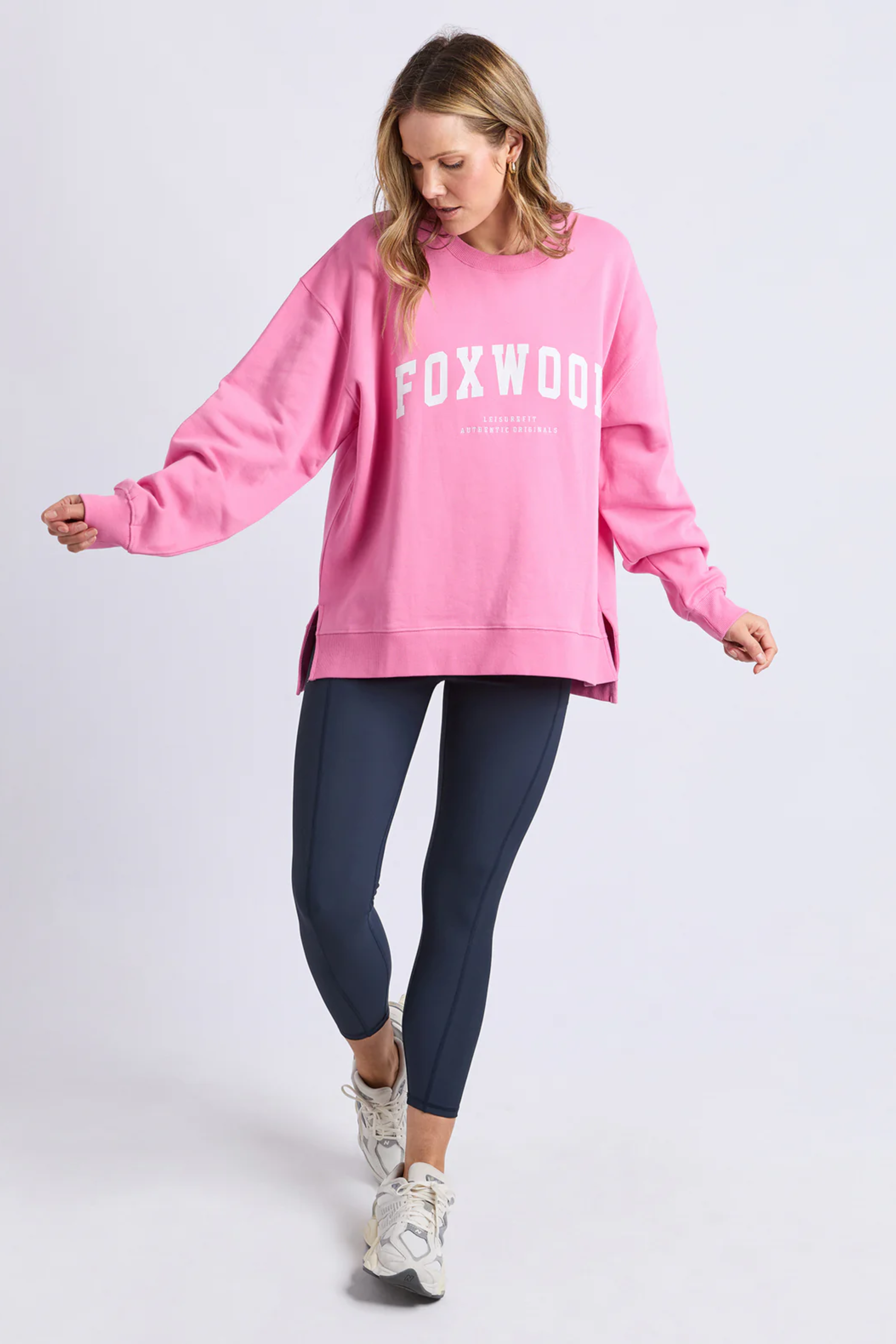 Foxwood Interval Crew - Pink/White