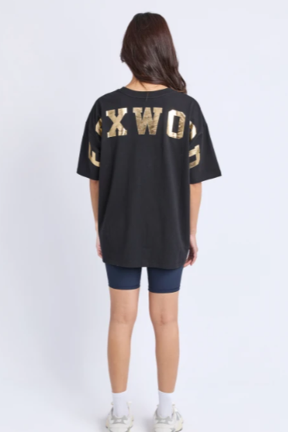 Foxwood Interval Tee - Black/Gold