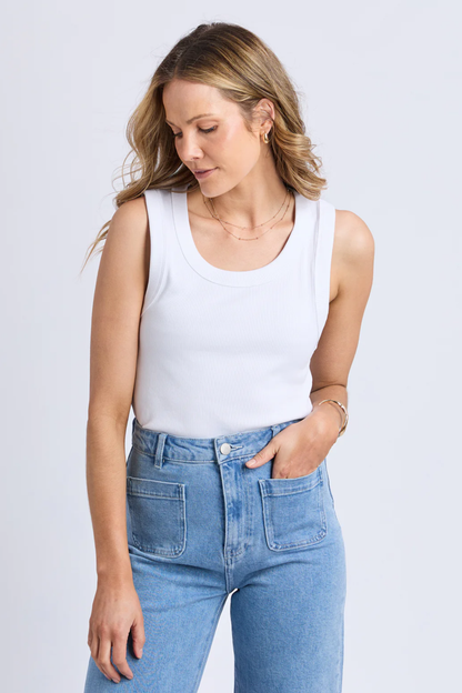 Foxwood Iris Tank - White