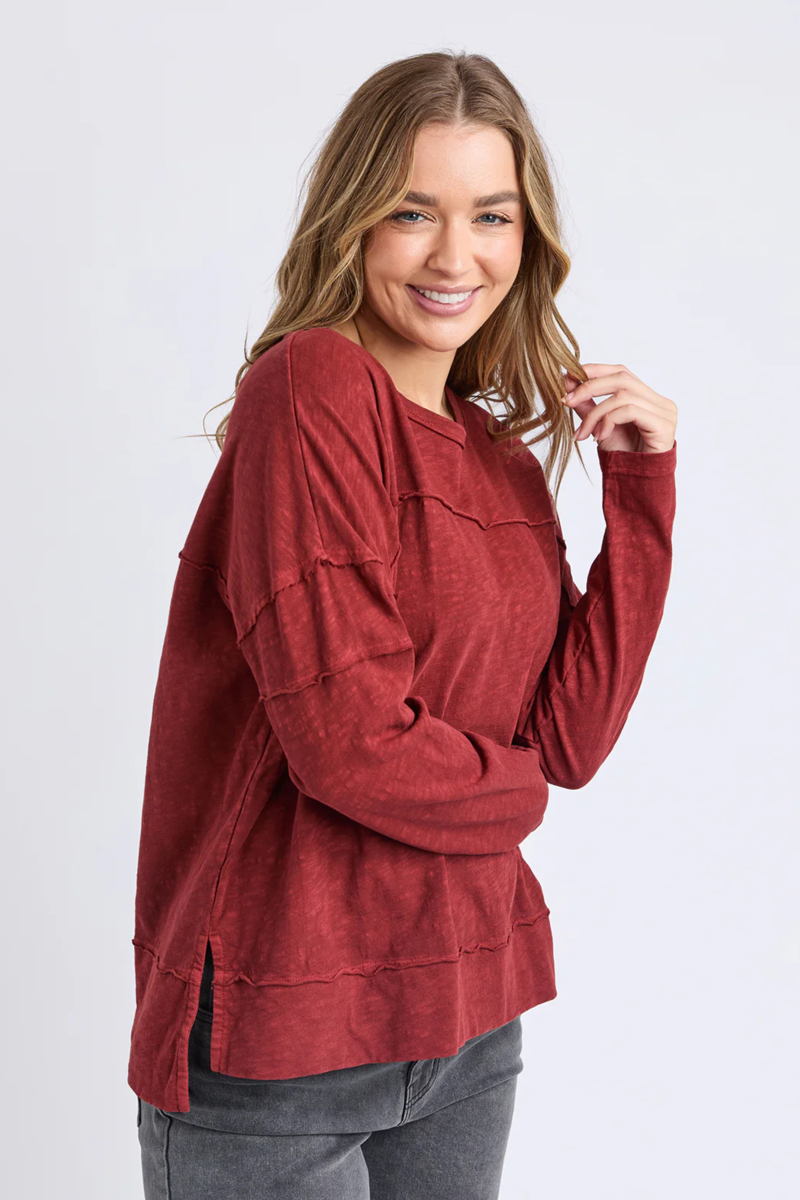 Foxwood Jayne Throw On Top - Russet