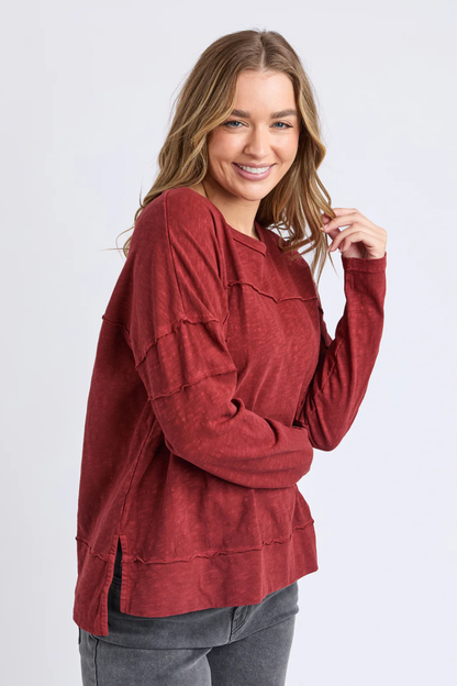 Foxwood Jayne Throw On Top - Russet