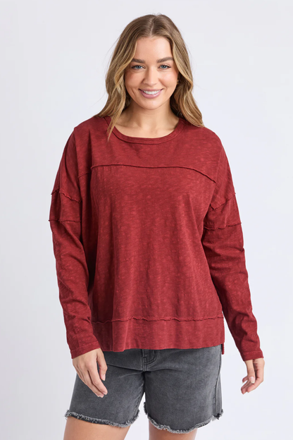 Foxwood Jayne Throw On Top - Russet