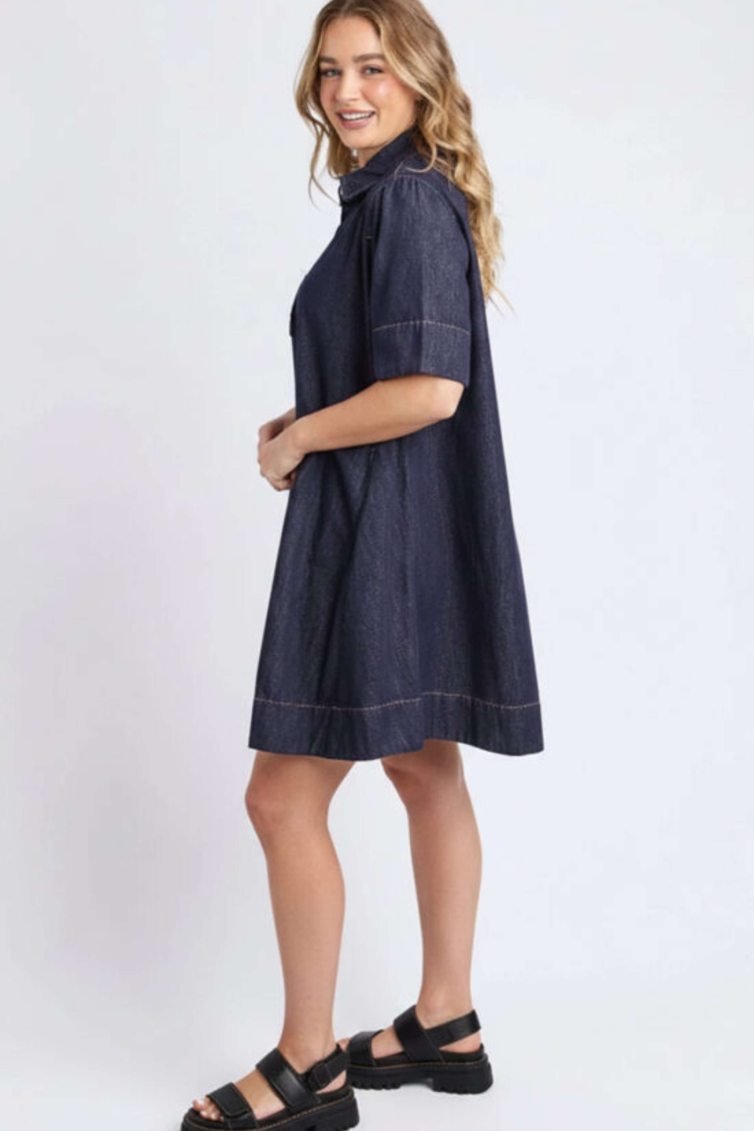 Foxwood Julian Dress - Indigo