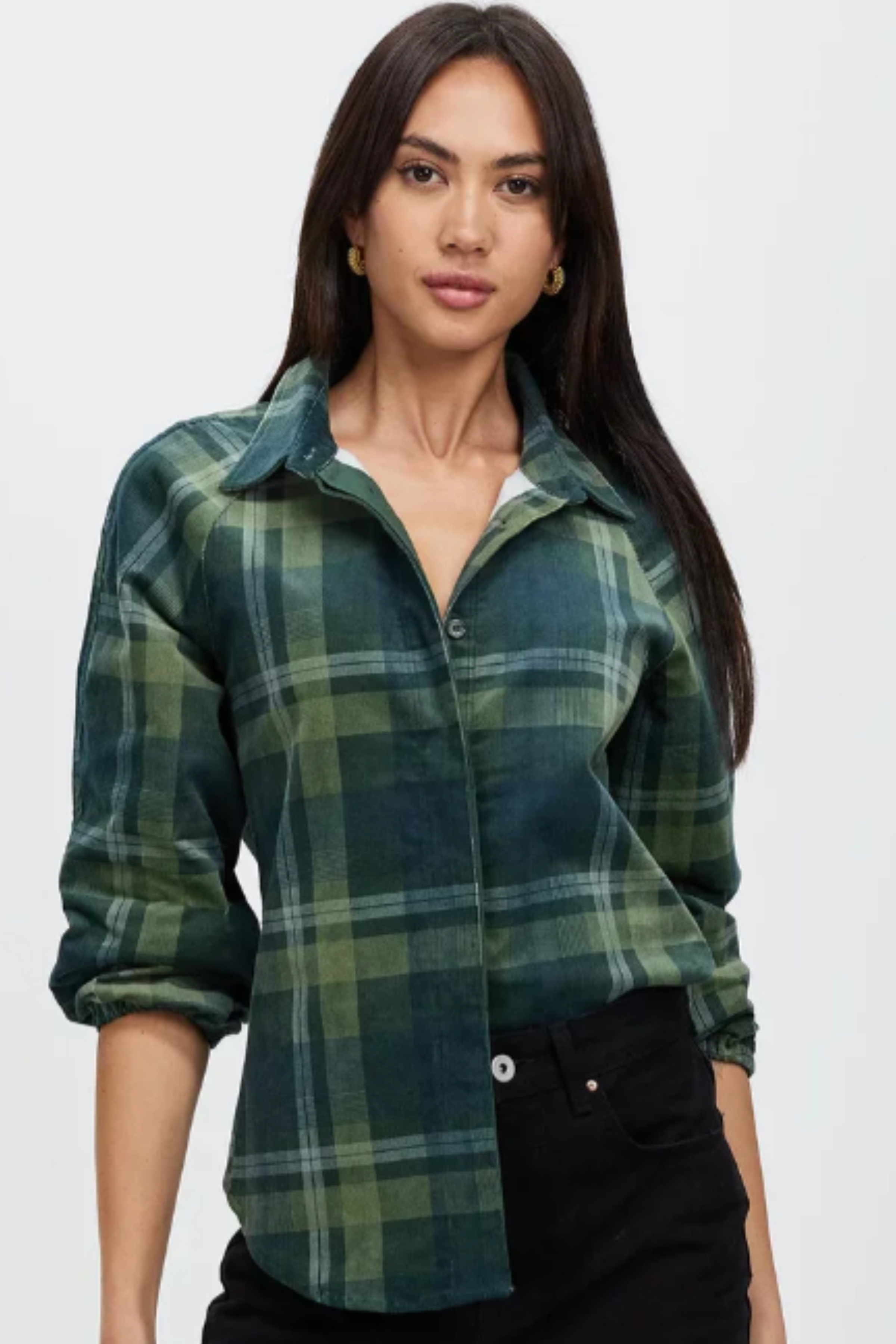 Foxwood Lula Shirt - Green Check