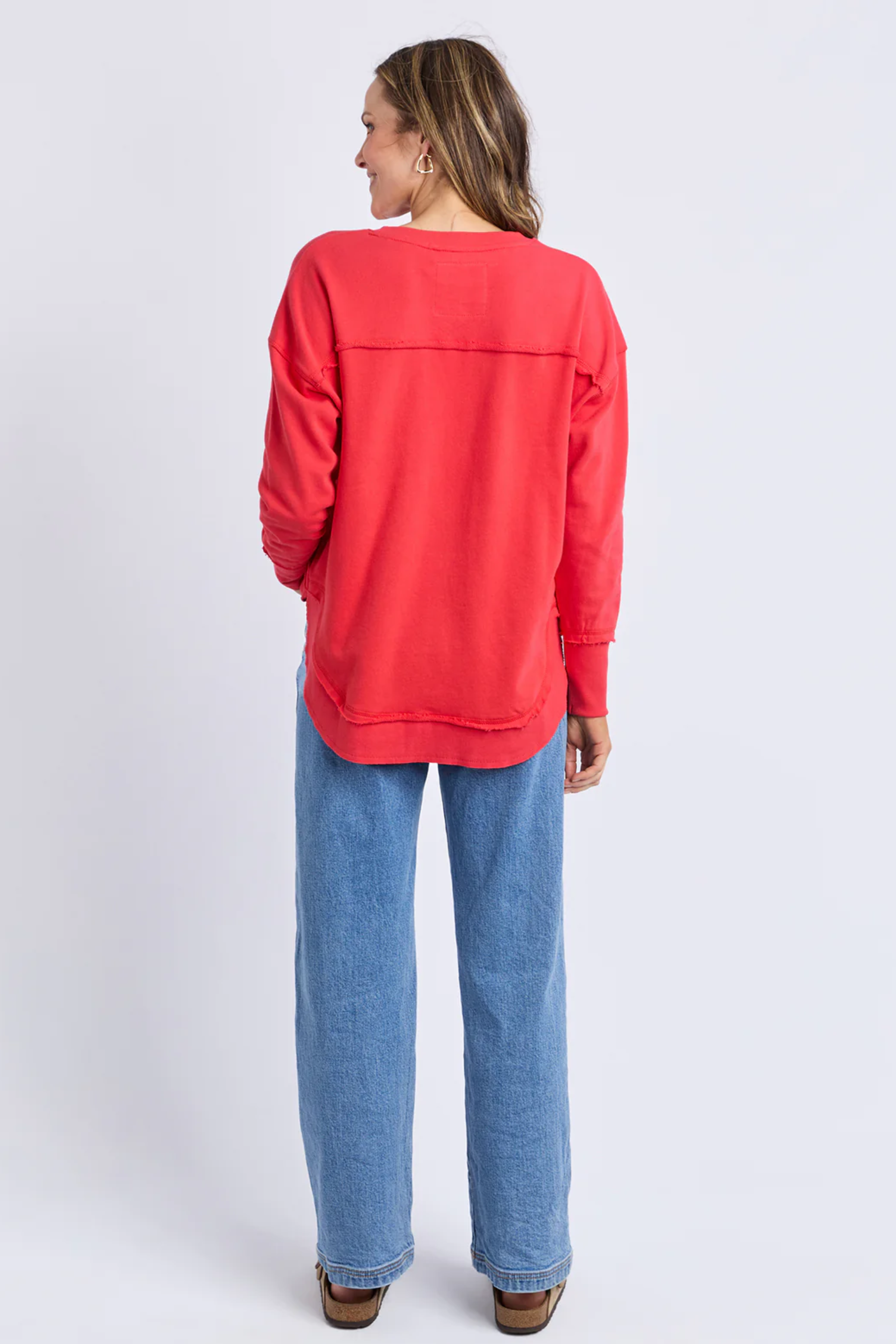 Foxwood Simplified Metallic Crew - Red