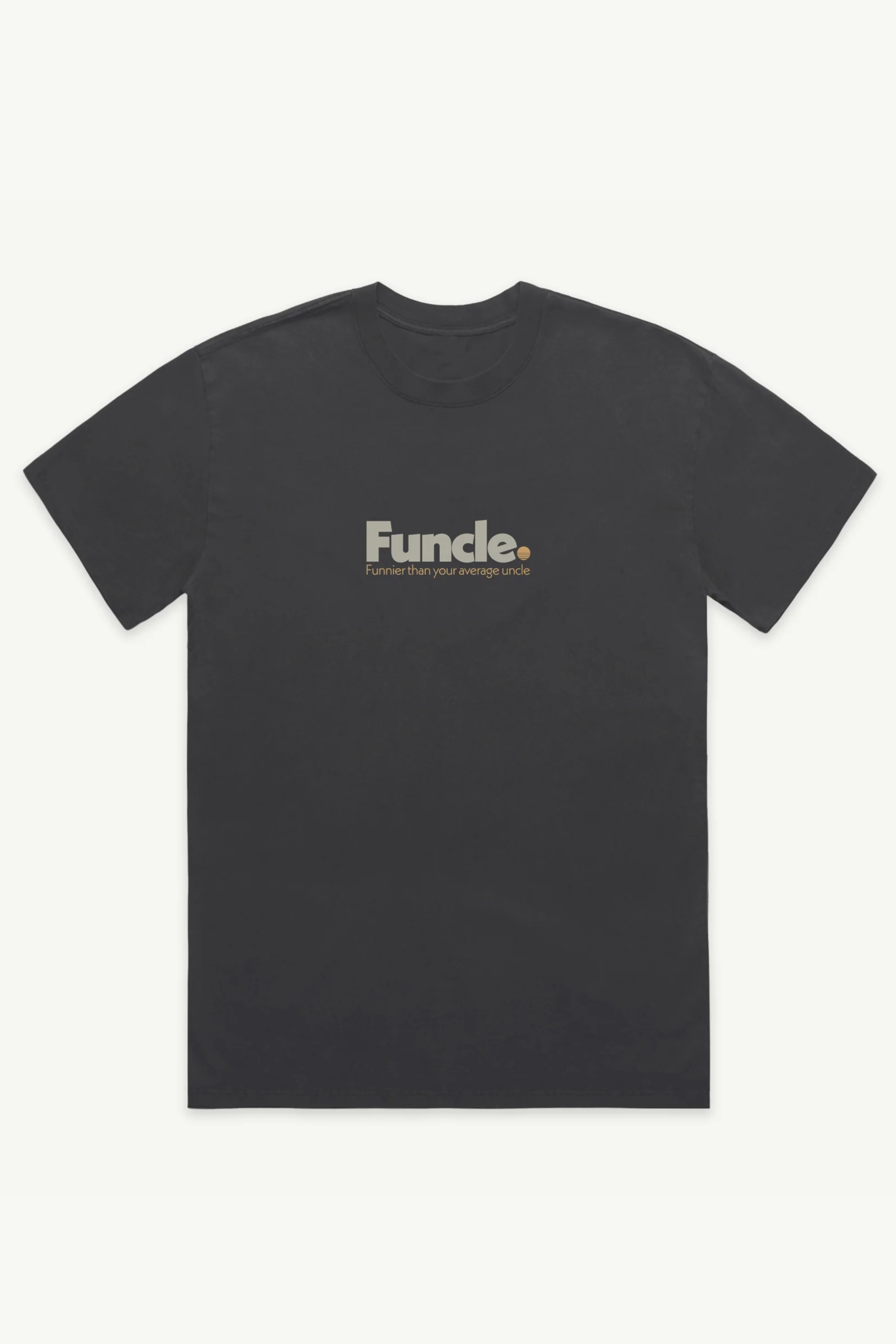 Funcle Mens Tee - Washed Black