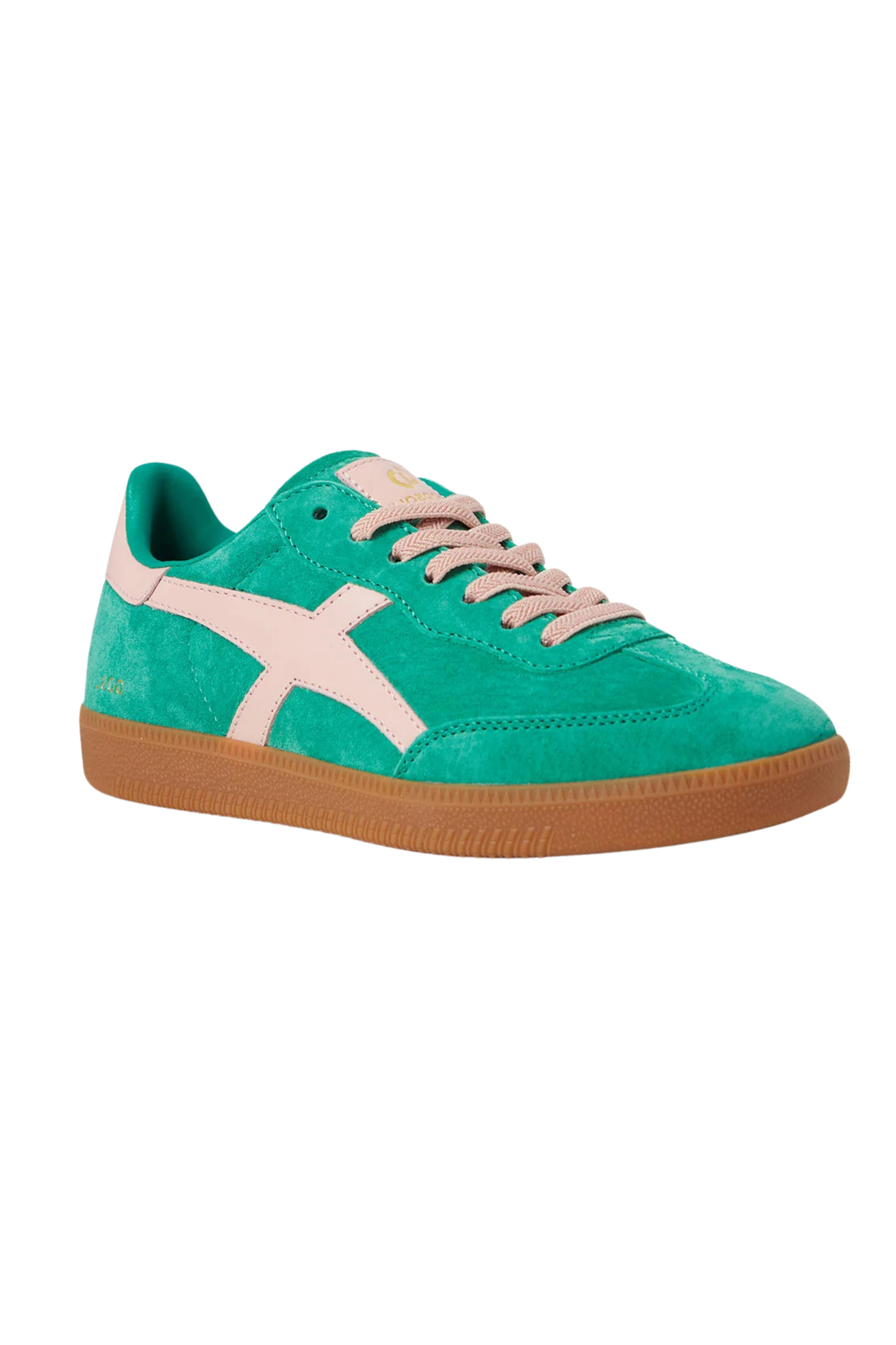Goodsole 2001 Crossroads Sneaker - Pine/Pink Suede