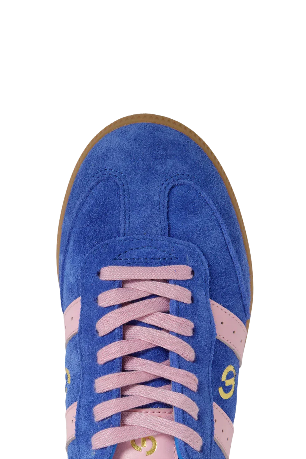 Goodsole 2001 Parallel Sneaker - Cobalt Blue/Pink Suede