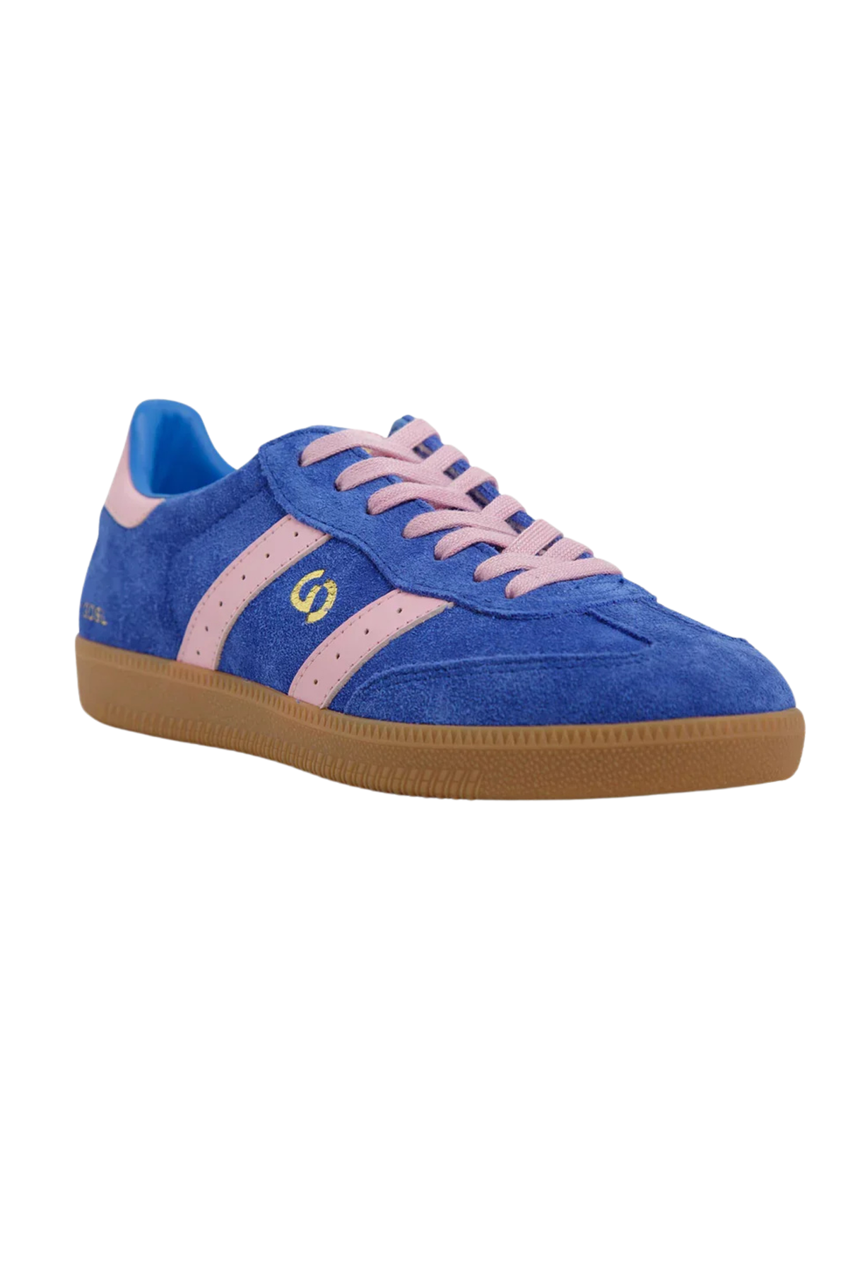 Goodsole 2001 Parallel Sneaker - Cobalt Blue/Pink Suede