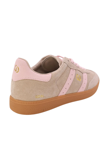 Goodsole 2001 Parallel Sneaker - Tropical Taupe/Pink Suede