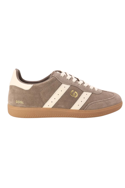 Goodsole 2001 Parallel Sneaker - Walnut/Ivory Suede