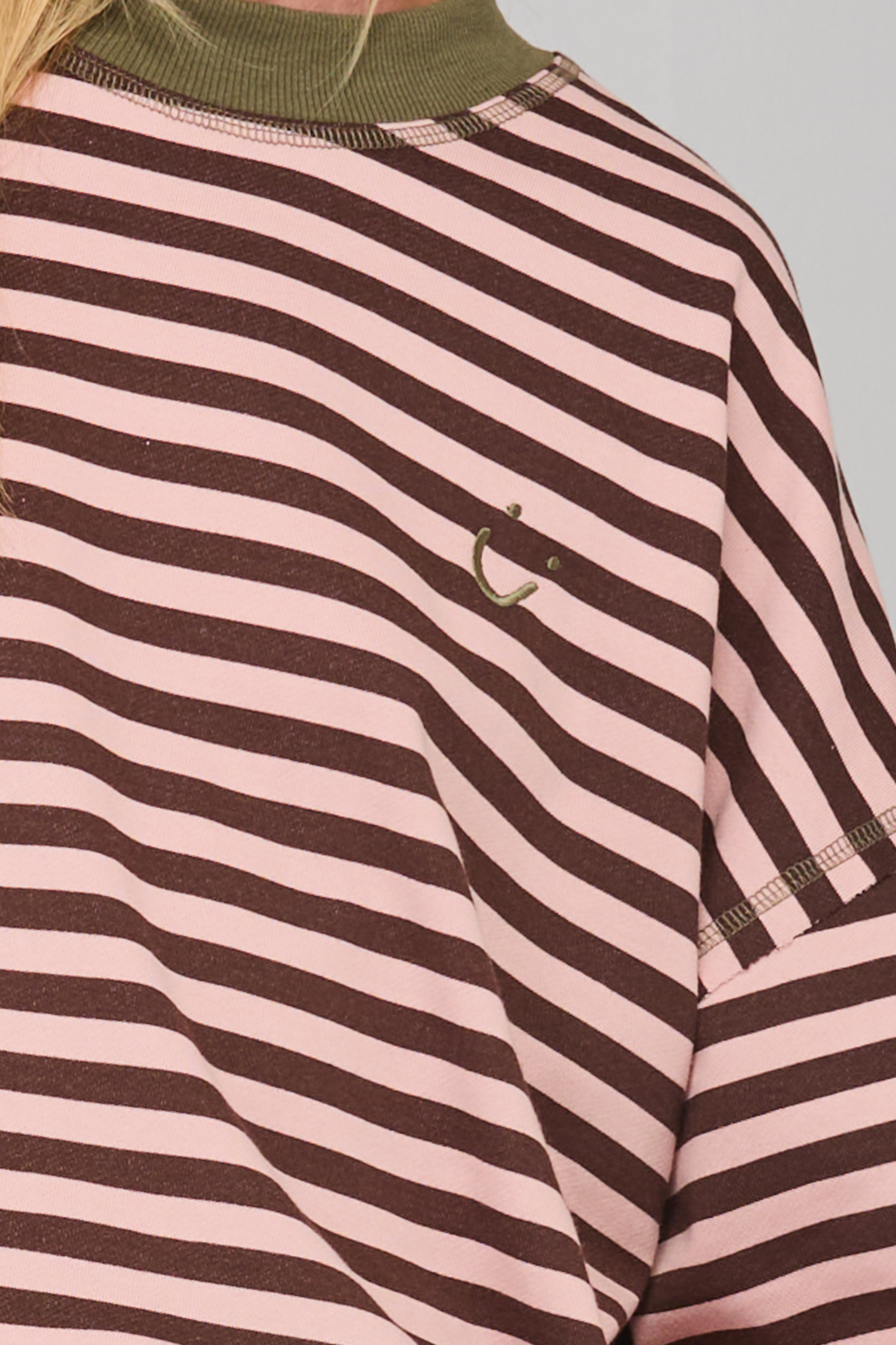 Guru Sweater - Dusty Pink Stripe
