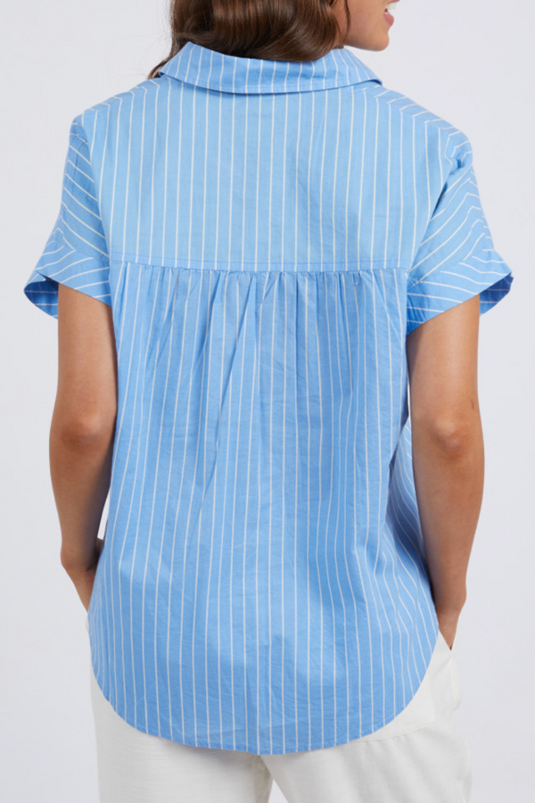 Hailey Stripe Shirt - Blue