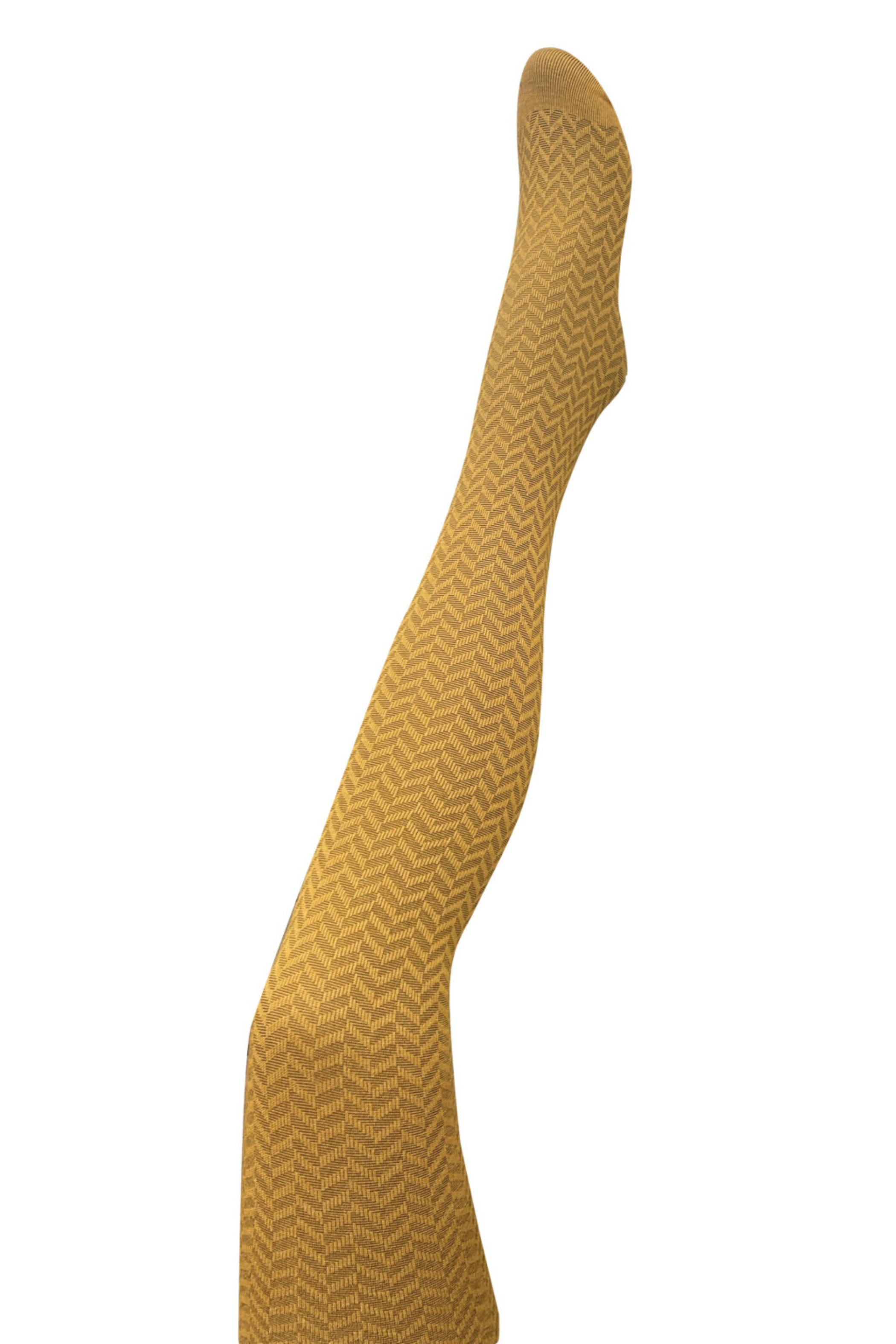 Herringbone Merino Wool Tights