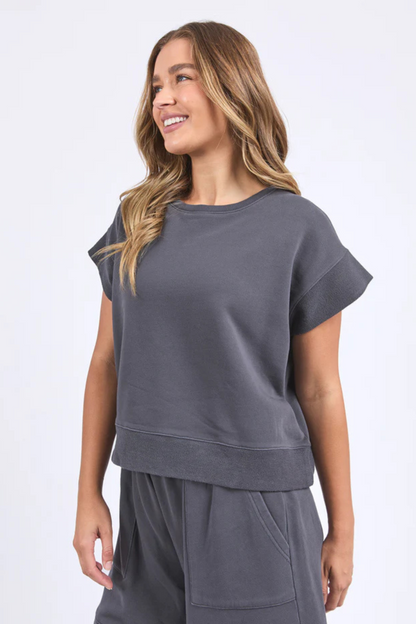 Foxwood Hustler Tee - Charcoal
