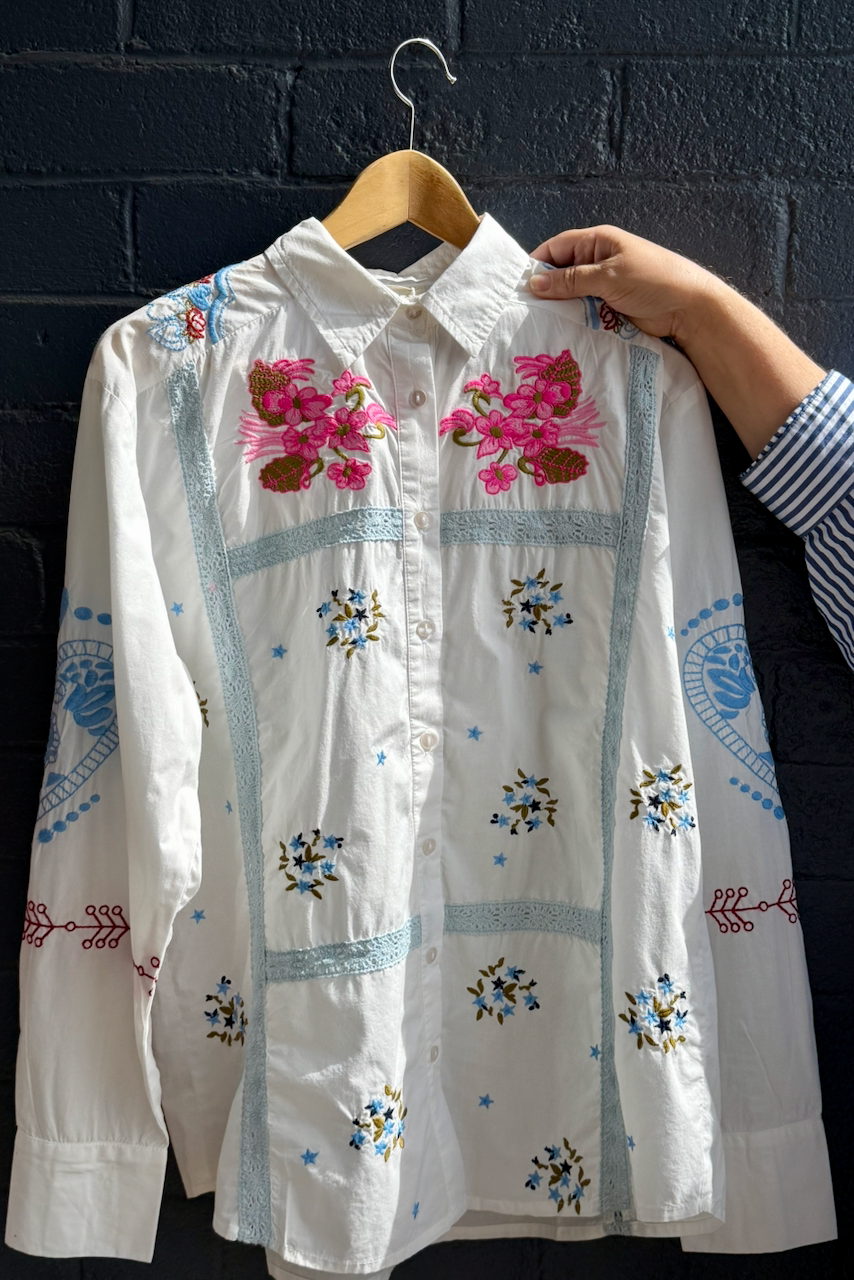 Zoda Cotton Shirt - Love Birds