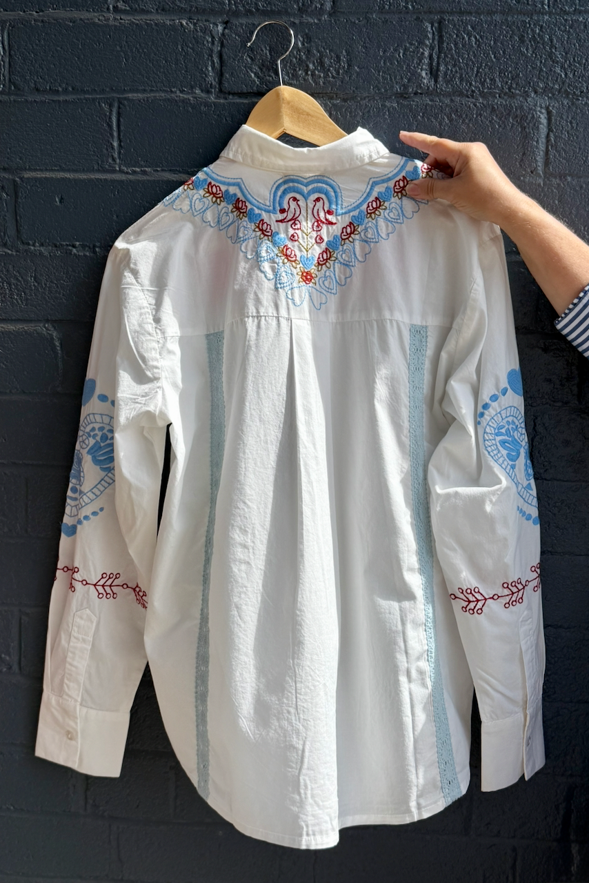 Zoda Cotton Shirt - Love Birds